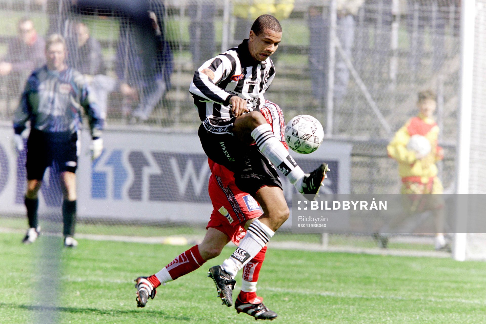Fotboll, Div 1 Södra, Landskrona - Stenungsund, 2-1: Issa Manglind, Landskrona. 