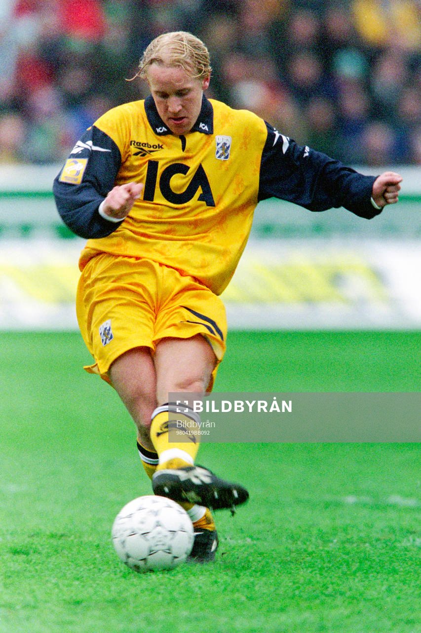 Fotboll, Allsvenskan, Hammarby - IFK Göteborg, 1-1: Pär Karlsson, Göteborg.