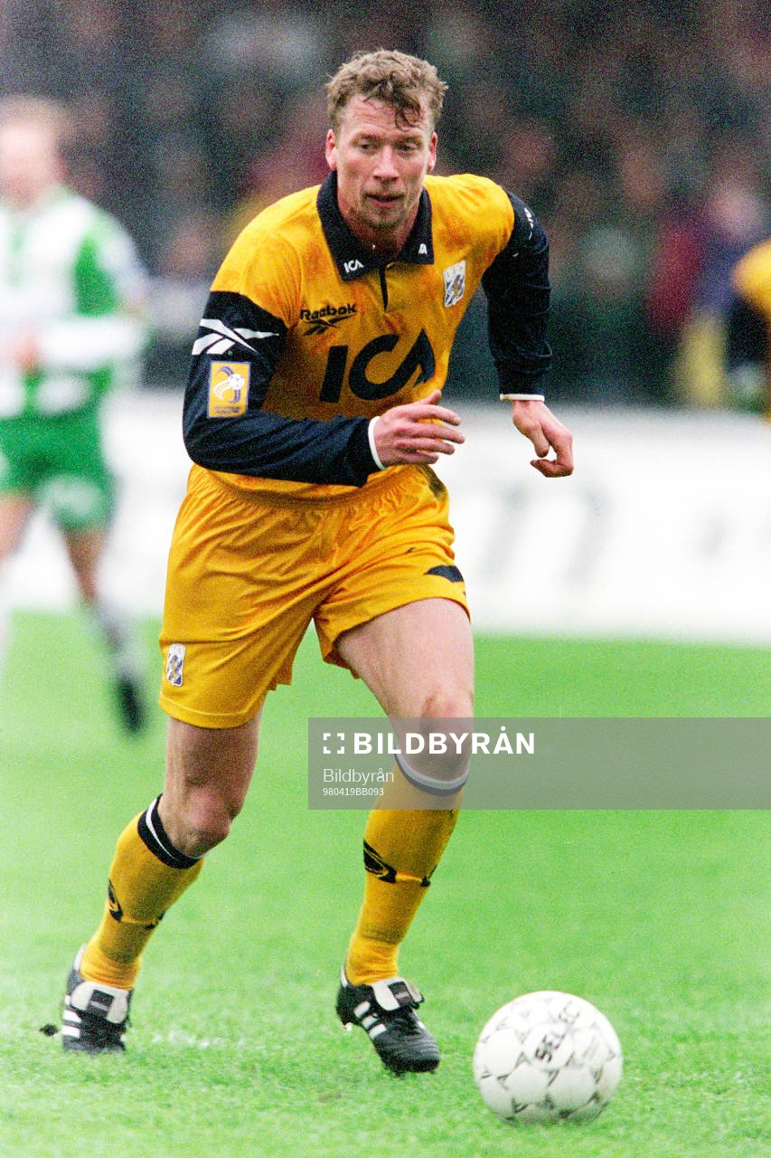 Fotboll, Allsvenskan, Hammarby - IFK Göteborg, 1-1: Johnny Ekström, Göteborg.