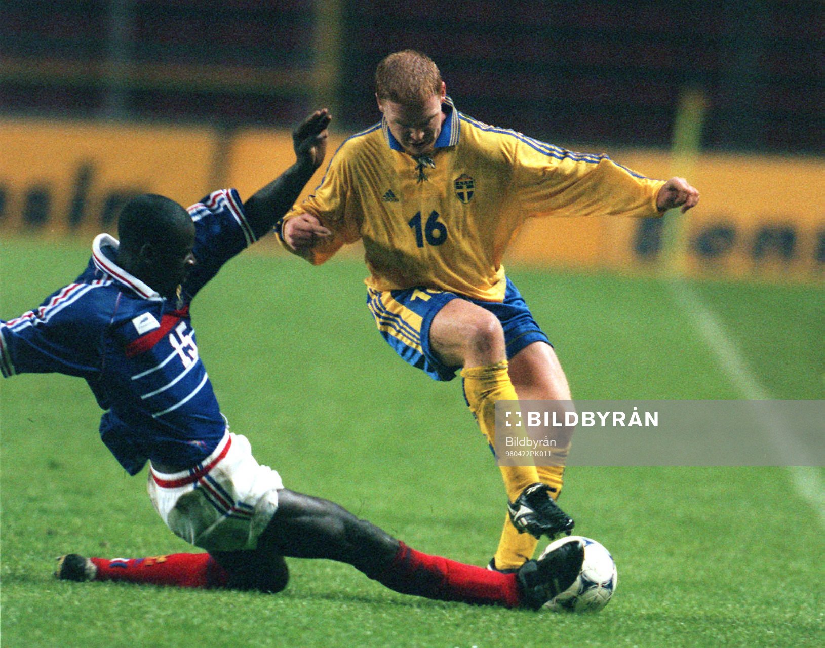  Lilian Thuram och Jörgen Pettersson