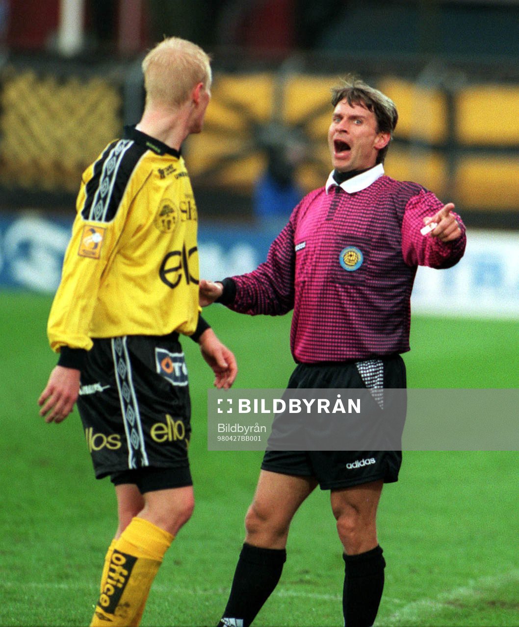 Stefan Mogren, Elfsborg och Peter Fröjdfeldt, domare
