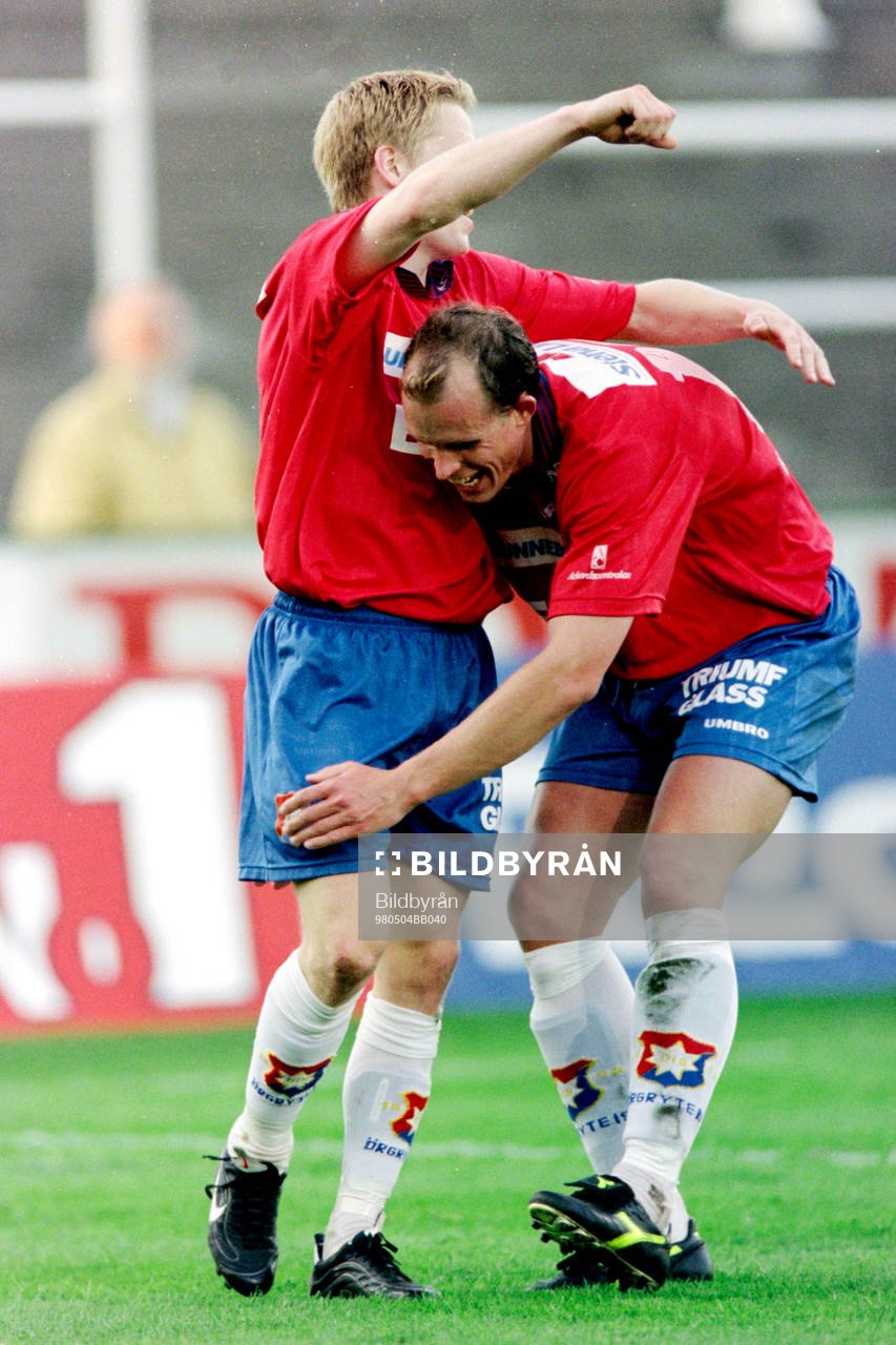 Karl Corneliusson och Henrik Bertilsson, Örgryte jublar