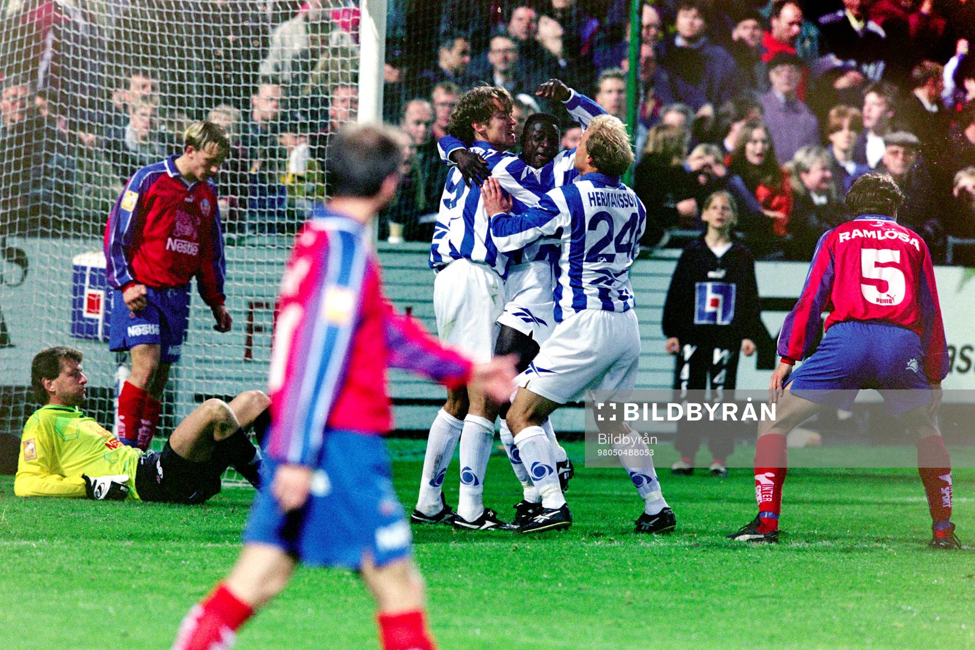 Magnus Erlingmark, Emmanuel Tetteh och Andreas Hermansson,