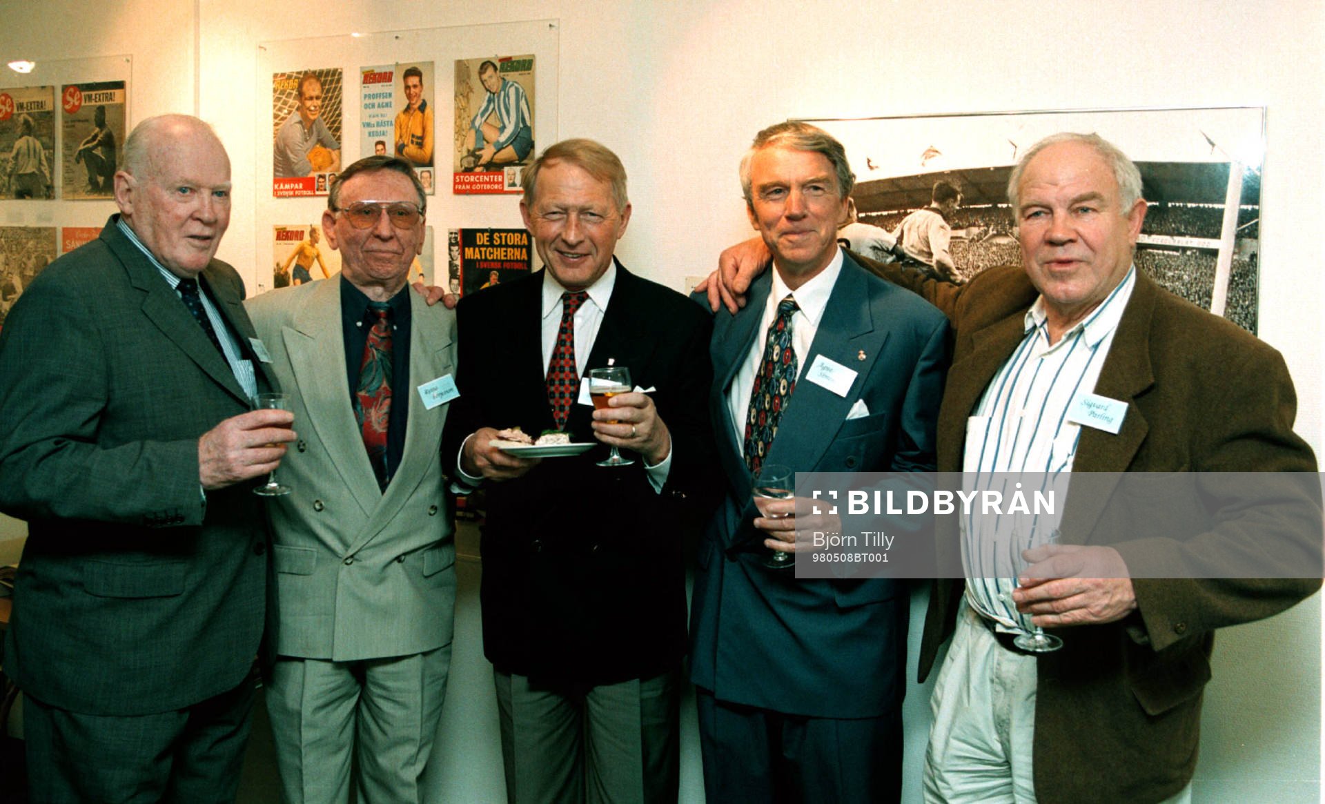 Bror Mellberg, Reino Börjesson, Bengt Berndtsson, Agne