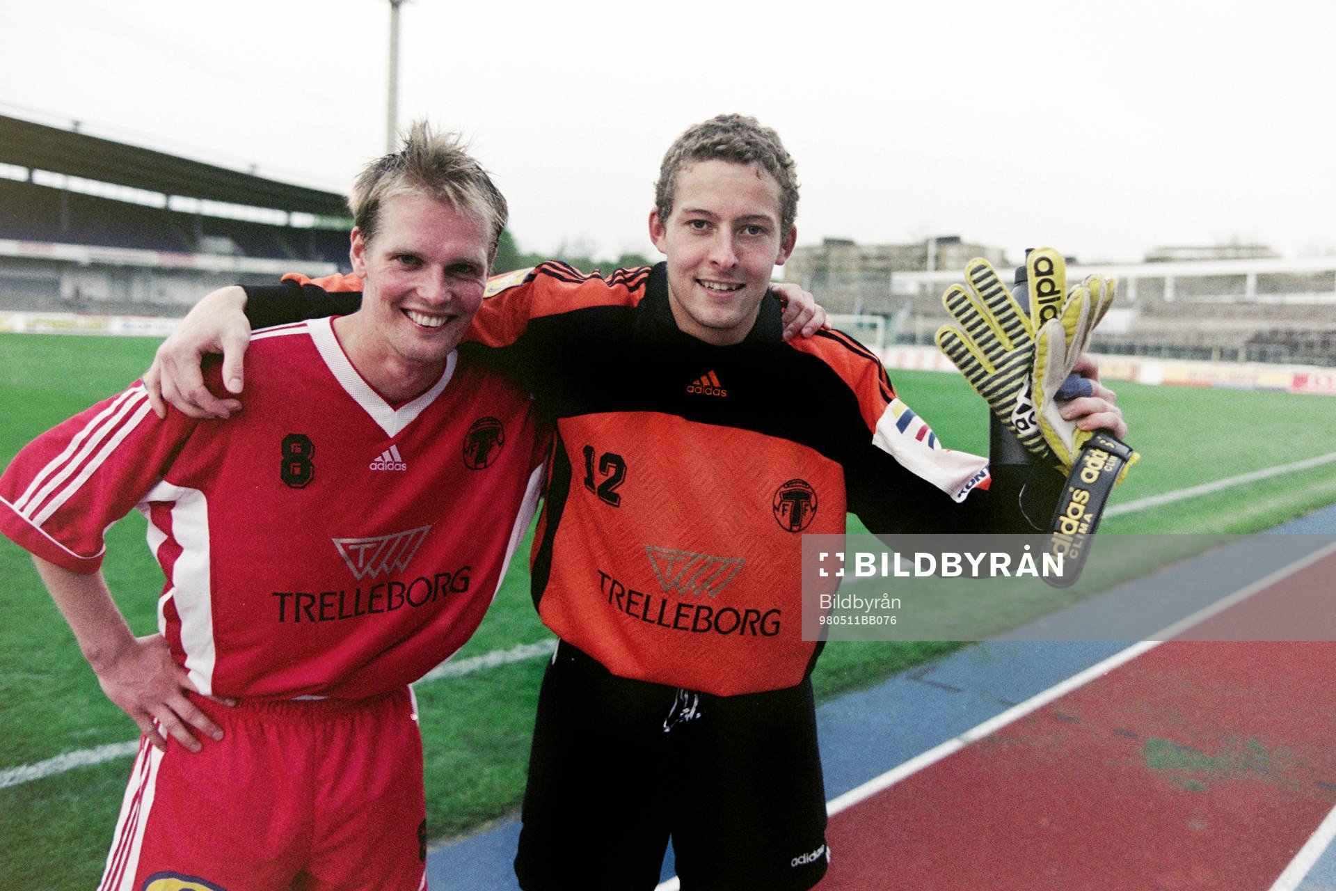 Matchhjältarna Patrik Olsson och Daniel Andersson,