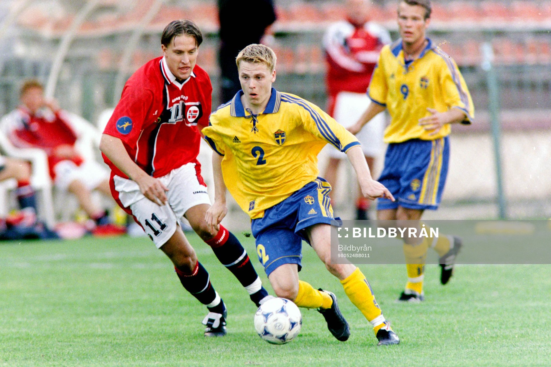 Fotboll, U21, EM, Sverige - Norge, 0-1: Karl Corneliusson, Sverige.
