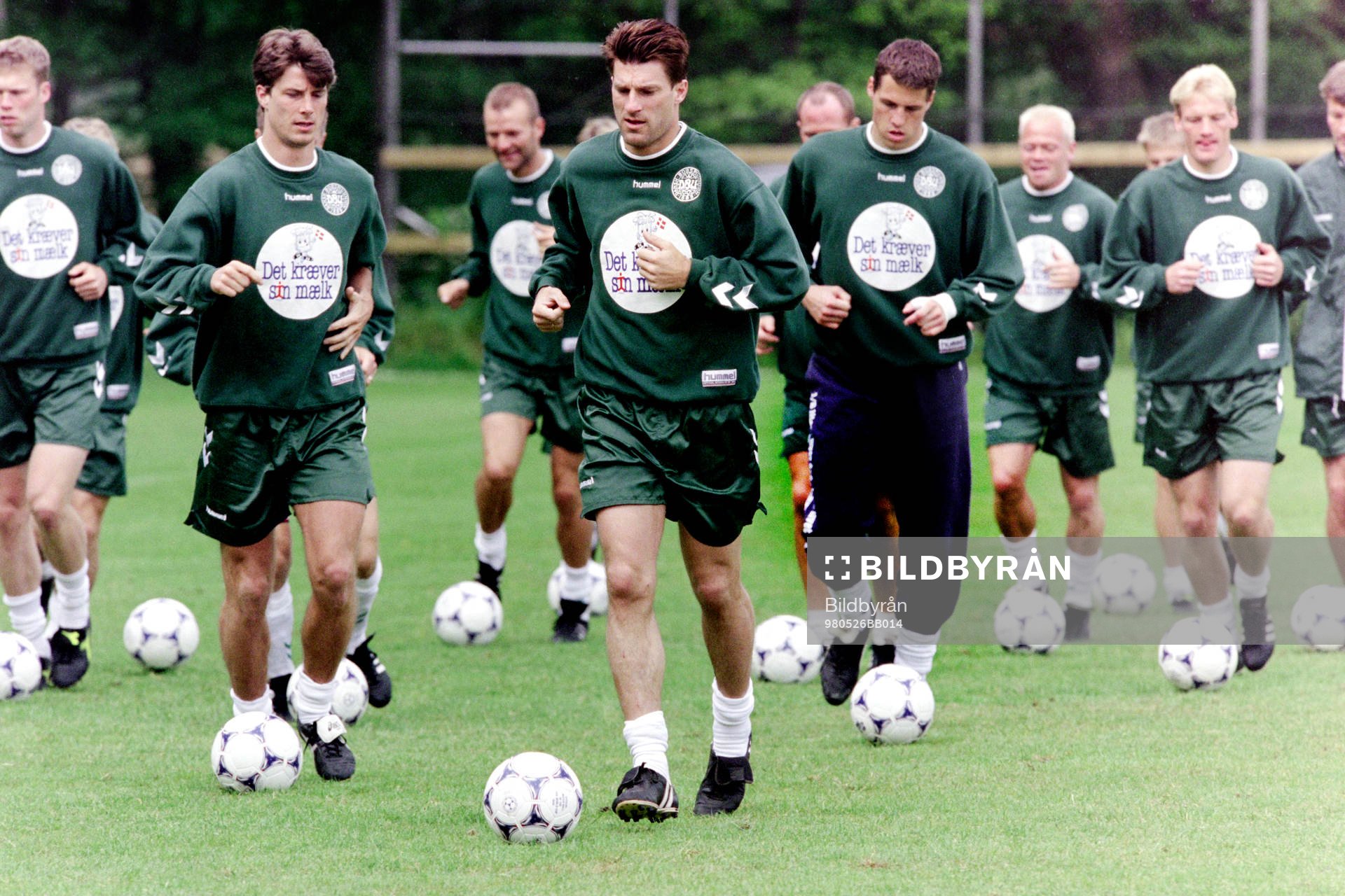 Brian Laudrup och Michael Laudrup, Danmark