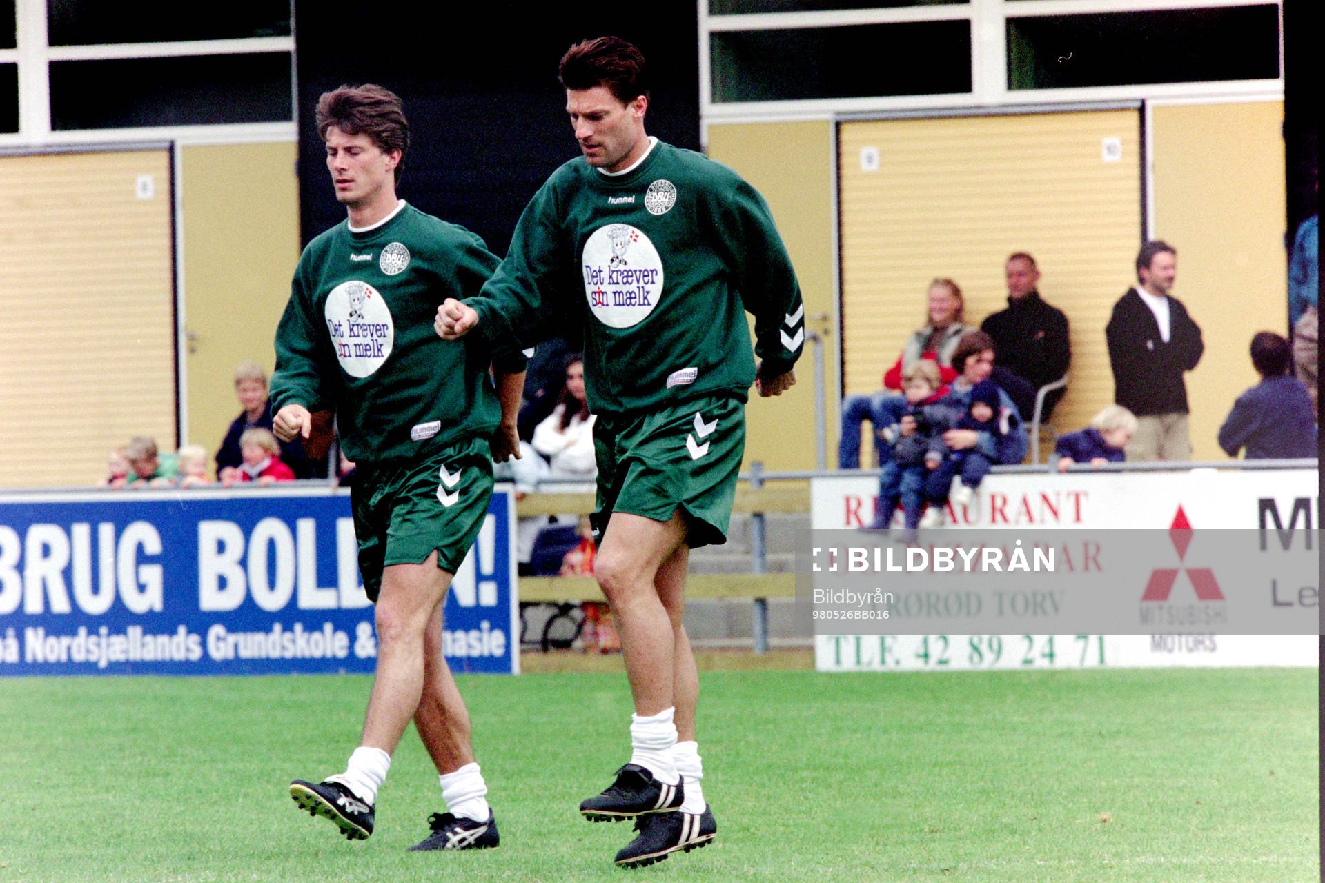 Brian Laudrup och Michael Laudrup, Danmark