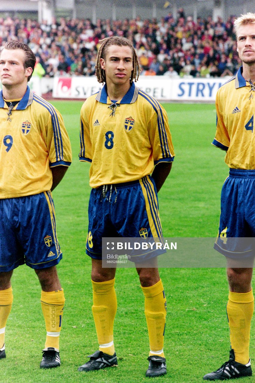 Fredrik Ljungberg, Henrik Larsson och Johan Mjällby,
