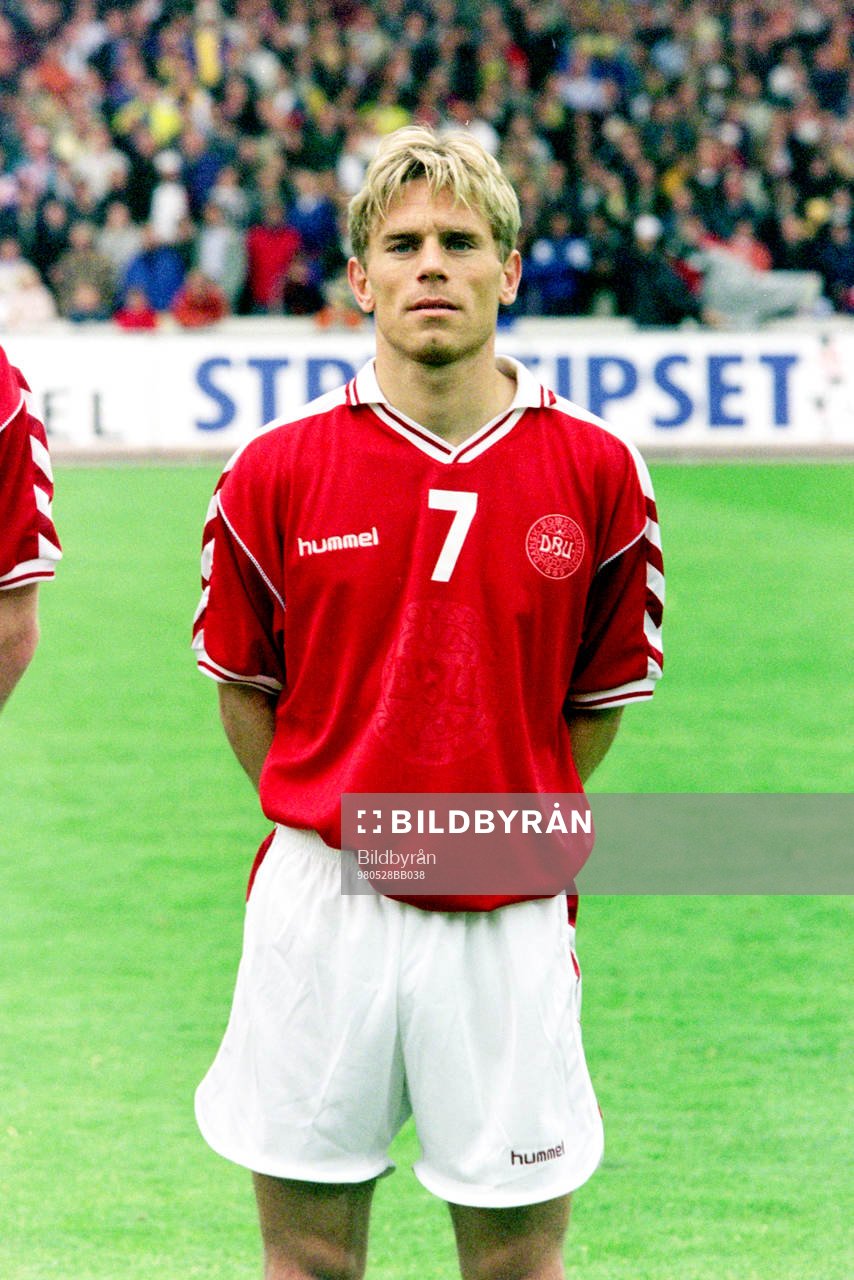 Fotboll, Sverige - Danmark, 3-0: Allan Nielsen, Danmark. 