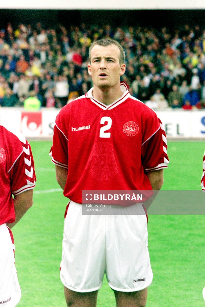 Fotboll, Sverige - Danmark, 3-0: Michael Schjönberg, Danmark. 