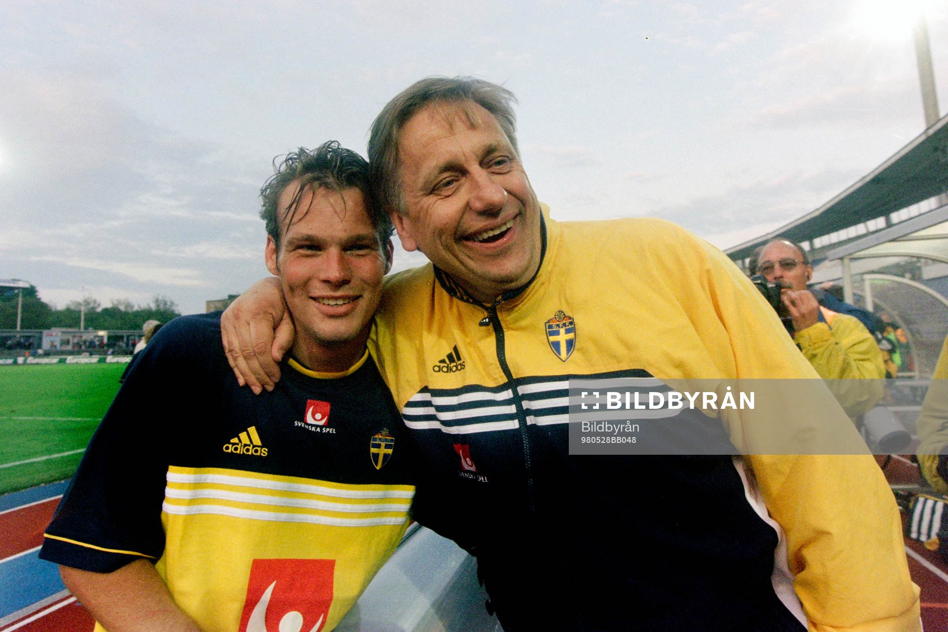 Fredrik Ljungberg och Tommy Söderberg, förbundskapten i