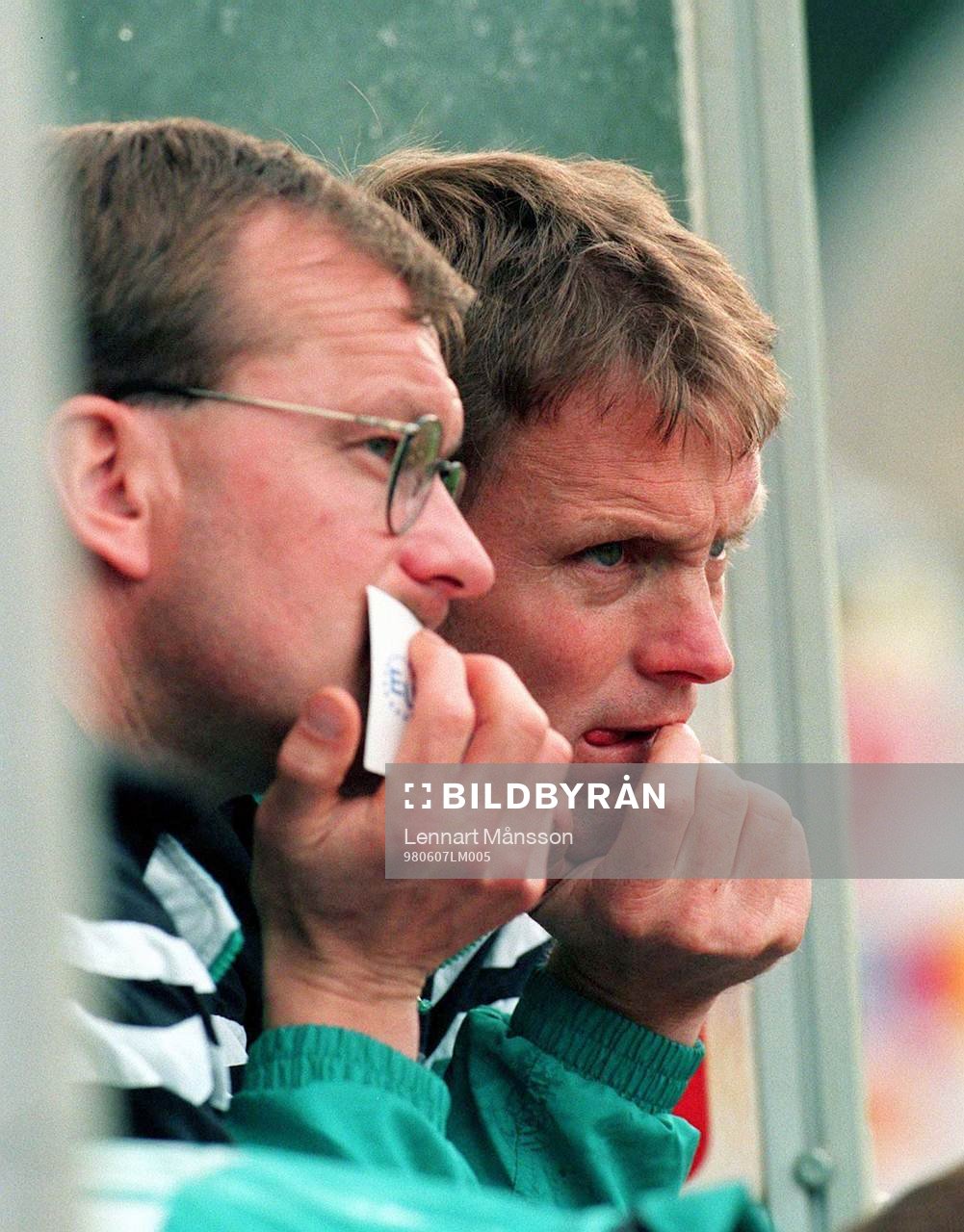 Stig Fredriksson och Torbjörn Nilsson, tränare