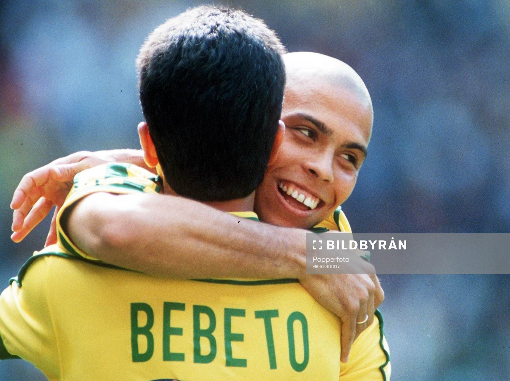  Ronaldo, Brasilien, glädje, jubel.
