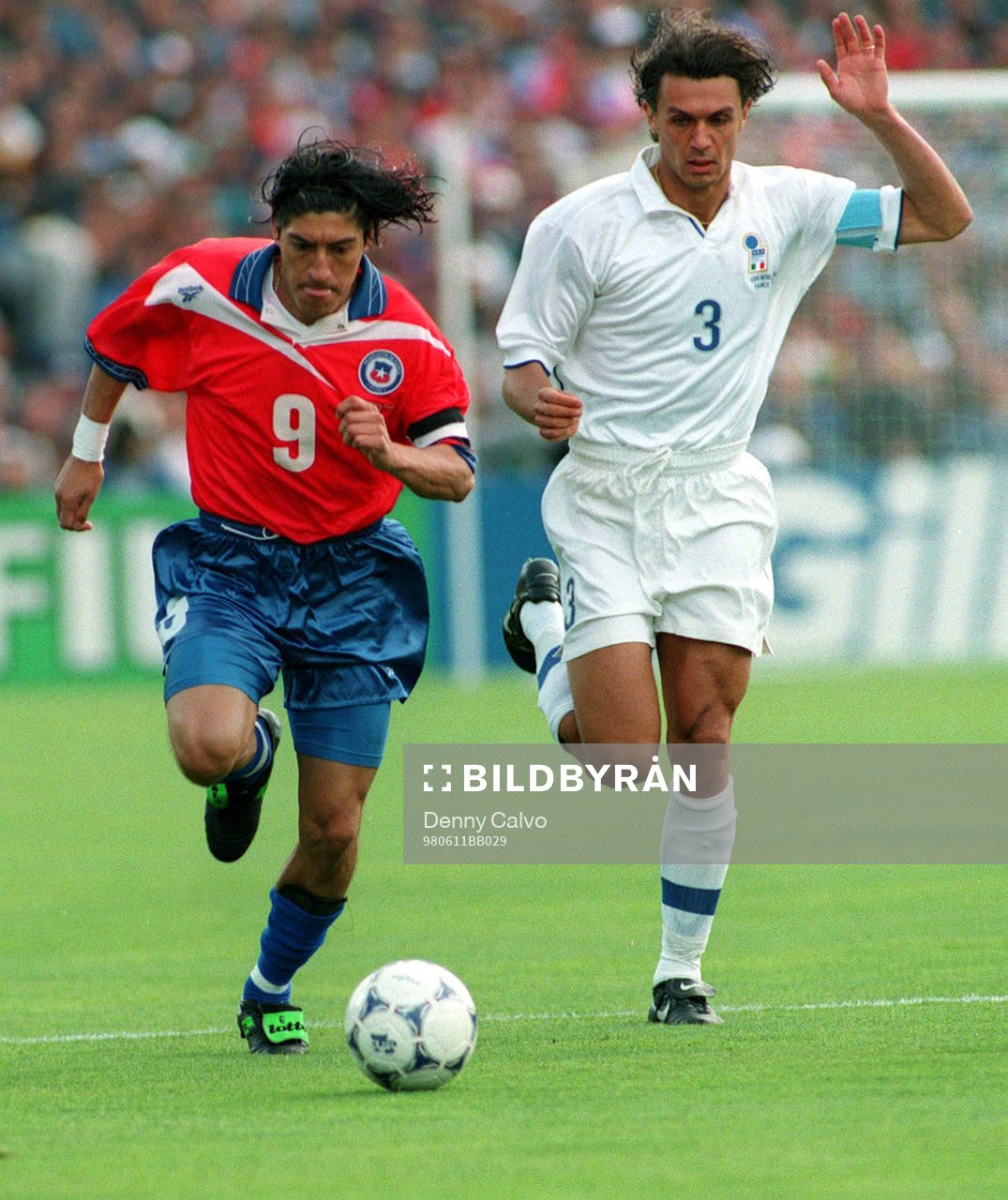 Ivan Zamorano, Chile och Paolo Maldini, Italien
