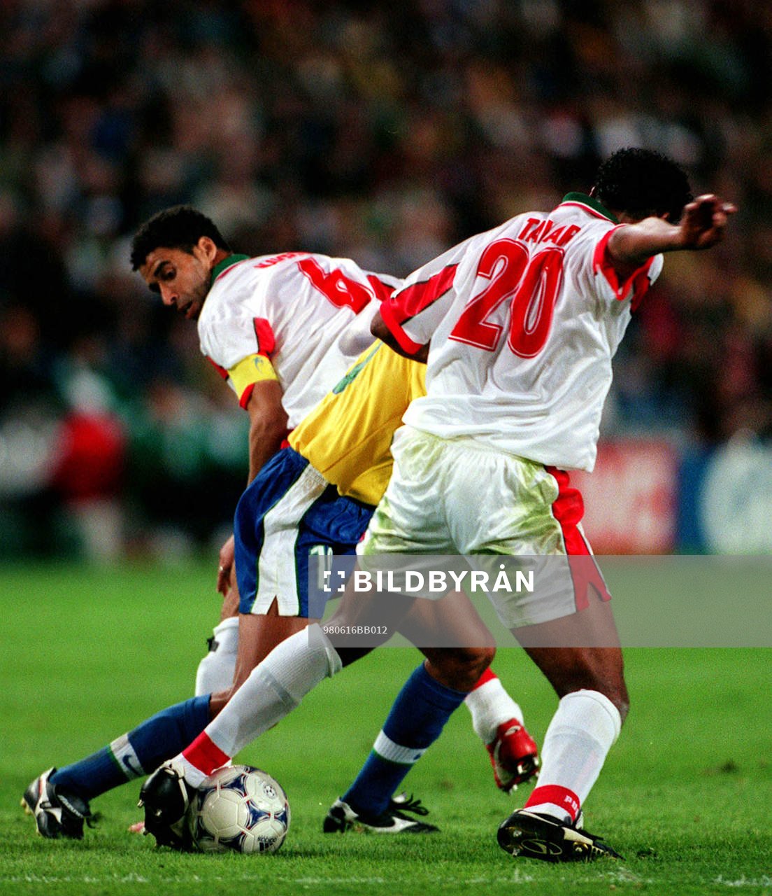  Rivaldo, Brasilien, och Tahar El Khalej och Nourreddine Naybet, Marocko