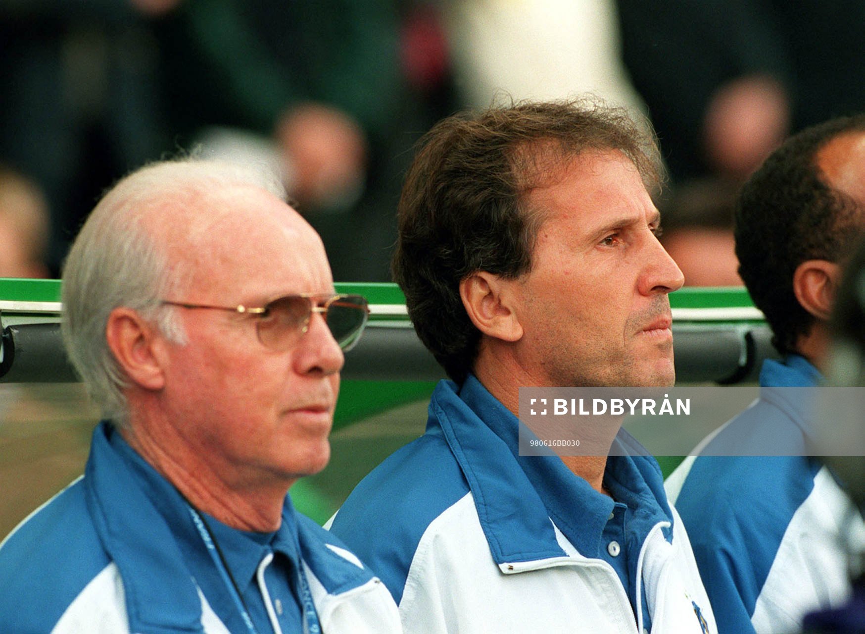 Mario Zagallo, förbundskapten Brasilien och Zico,