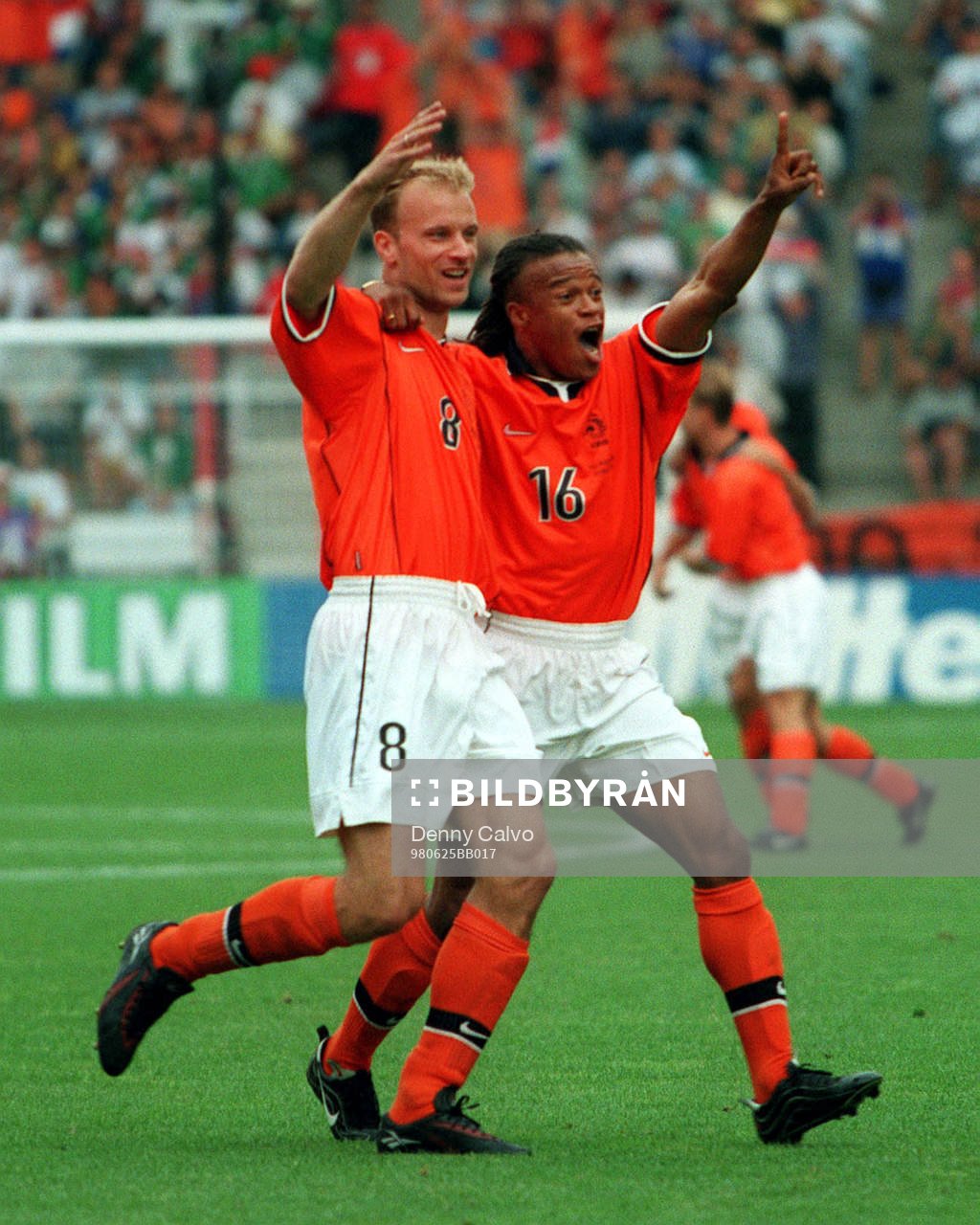 Dennis Bergkamp och Edgar Davids, Holland