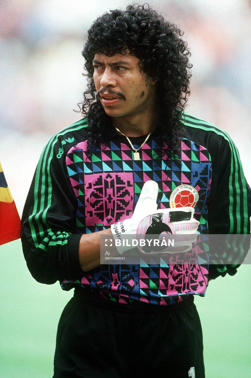 René Higuita, målvakt i Colombia