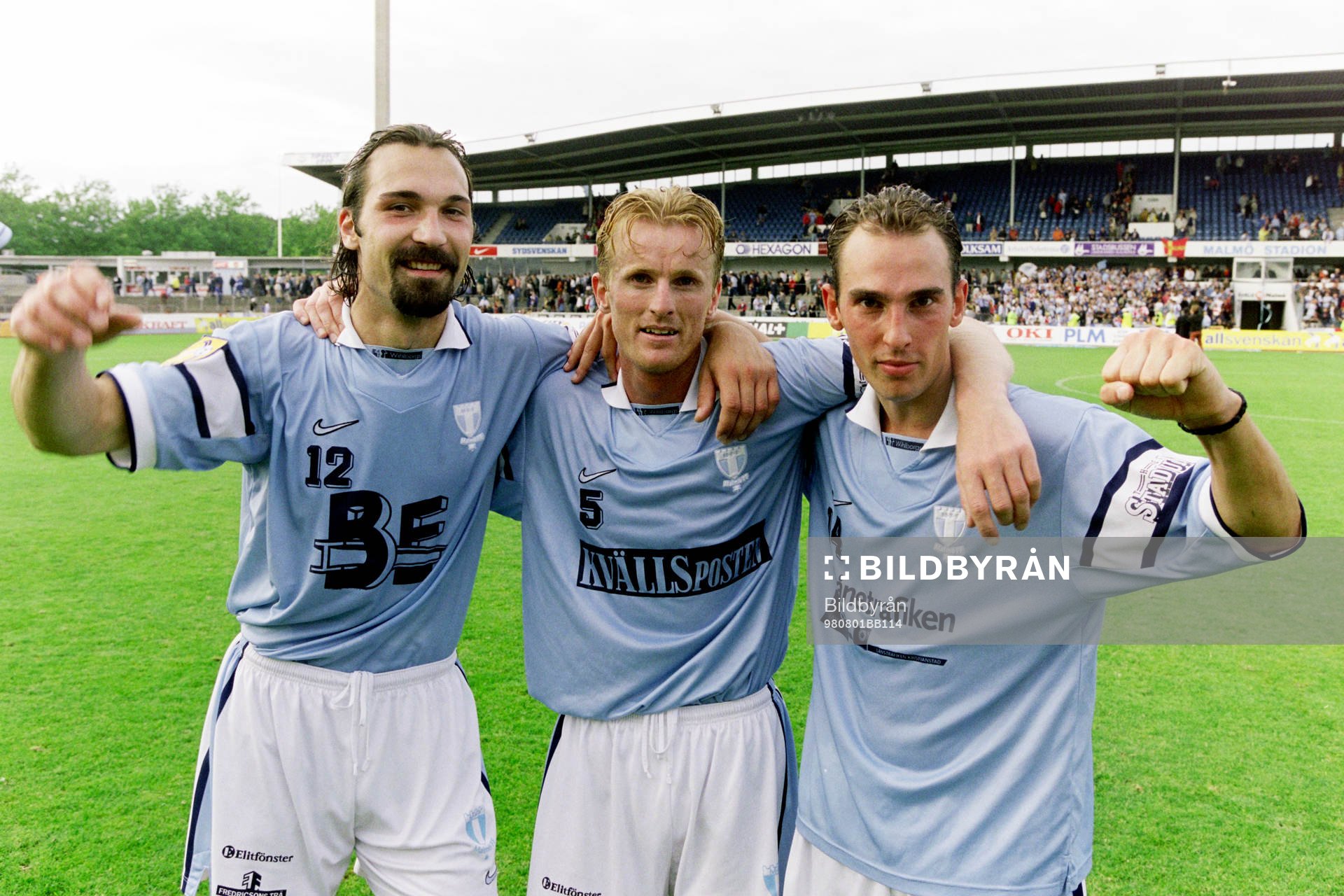 Malmös målskyttar Dejan Pavlovic, Sverrir Sverrisson och