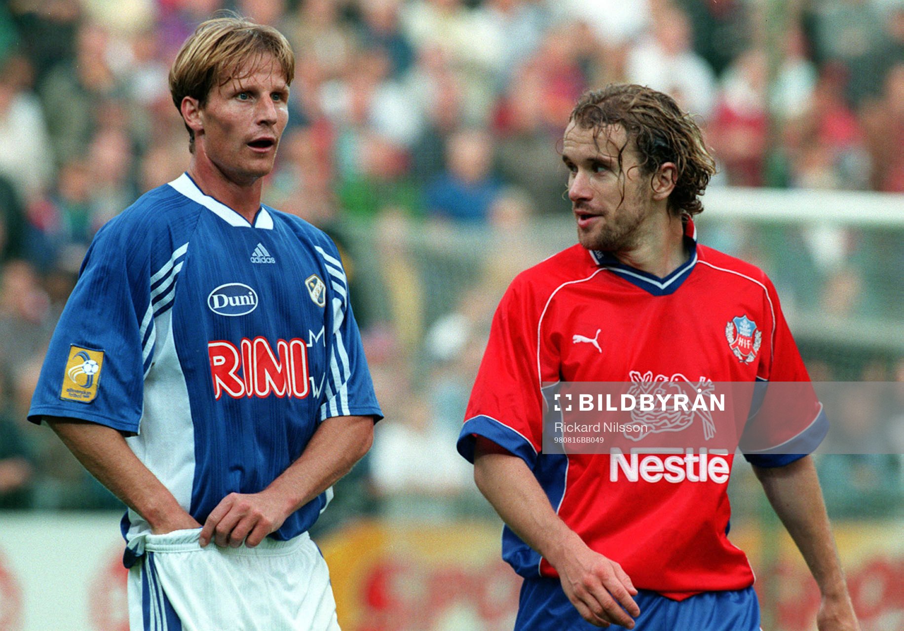 Jesper Mattsson, Halmstad BK och Arild Stavrum, Helsingborg