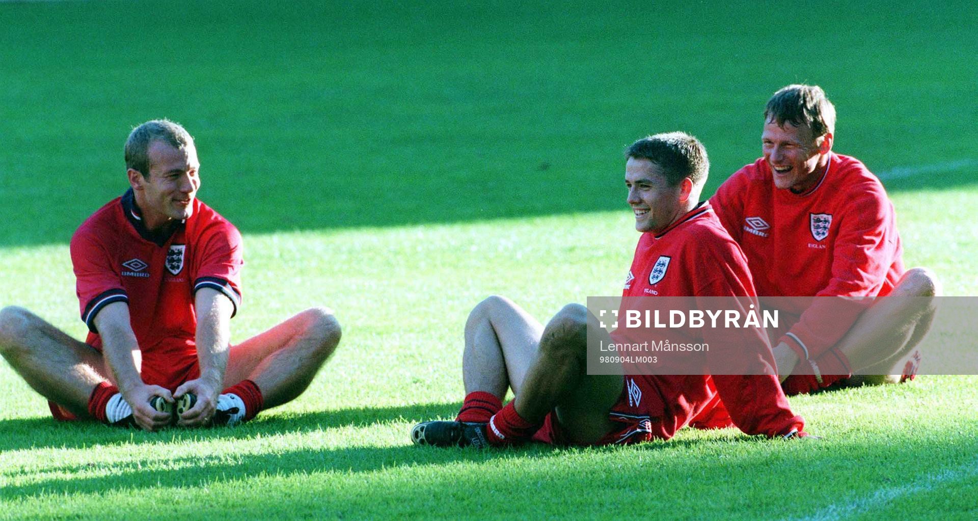 Alan Shearer, Michael Owen och Ted Sheringham (Teddy