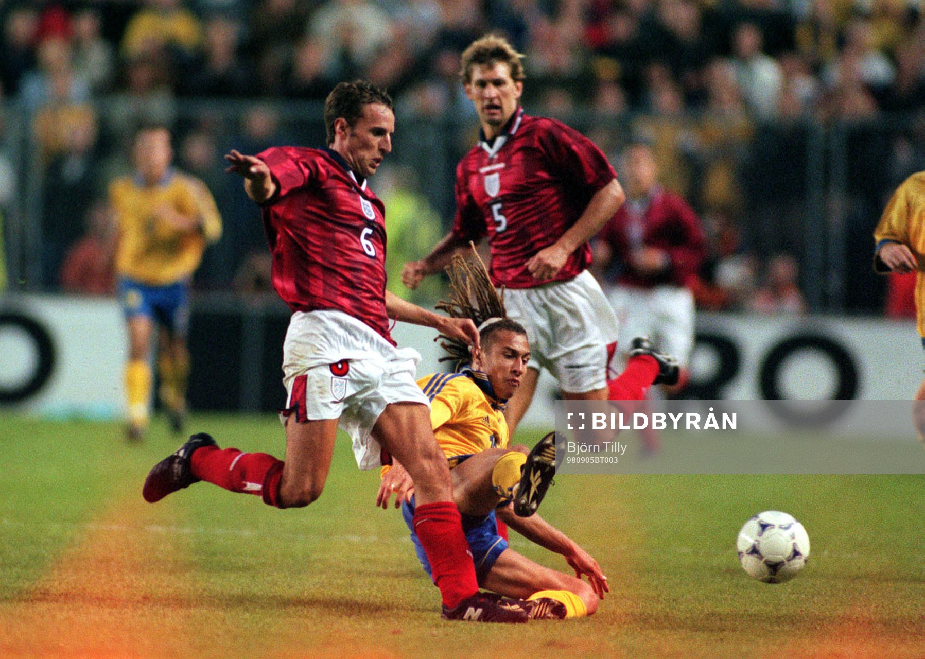 Henrik Larsson (Henke Larsson) och Gareth Southgate och