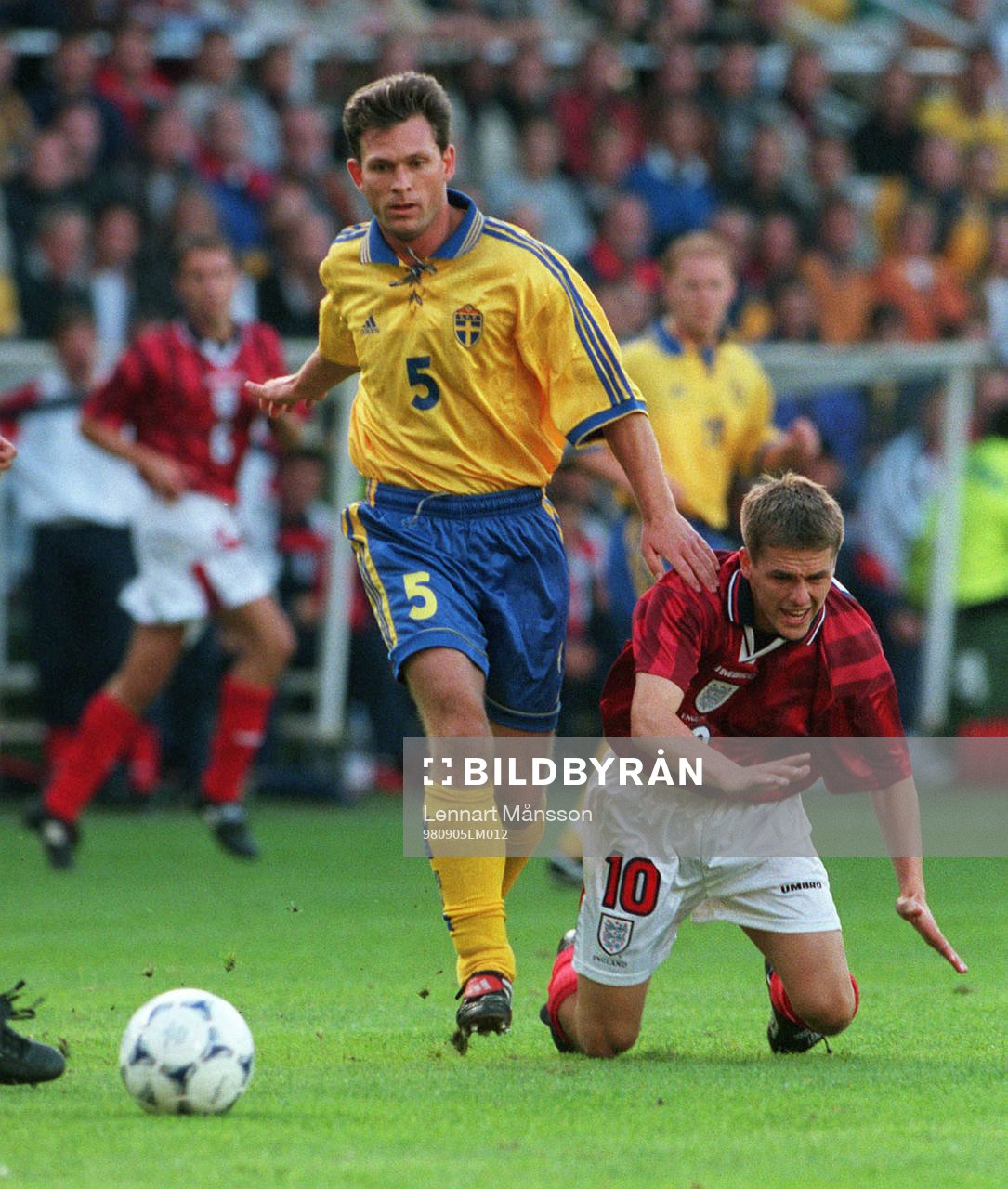 Pontus Kåmark, Sverige, och Michael Owen, England