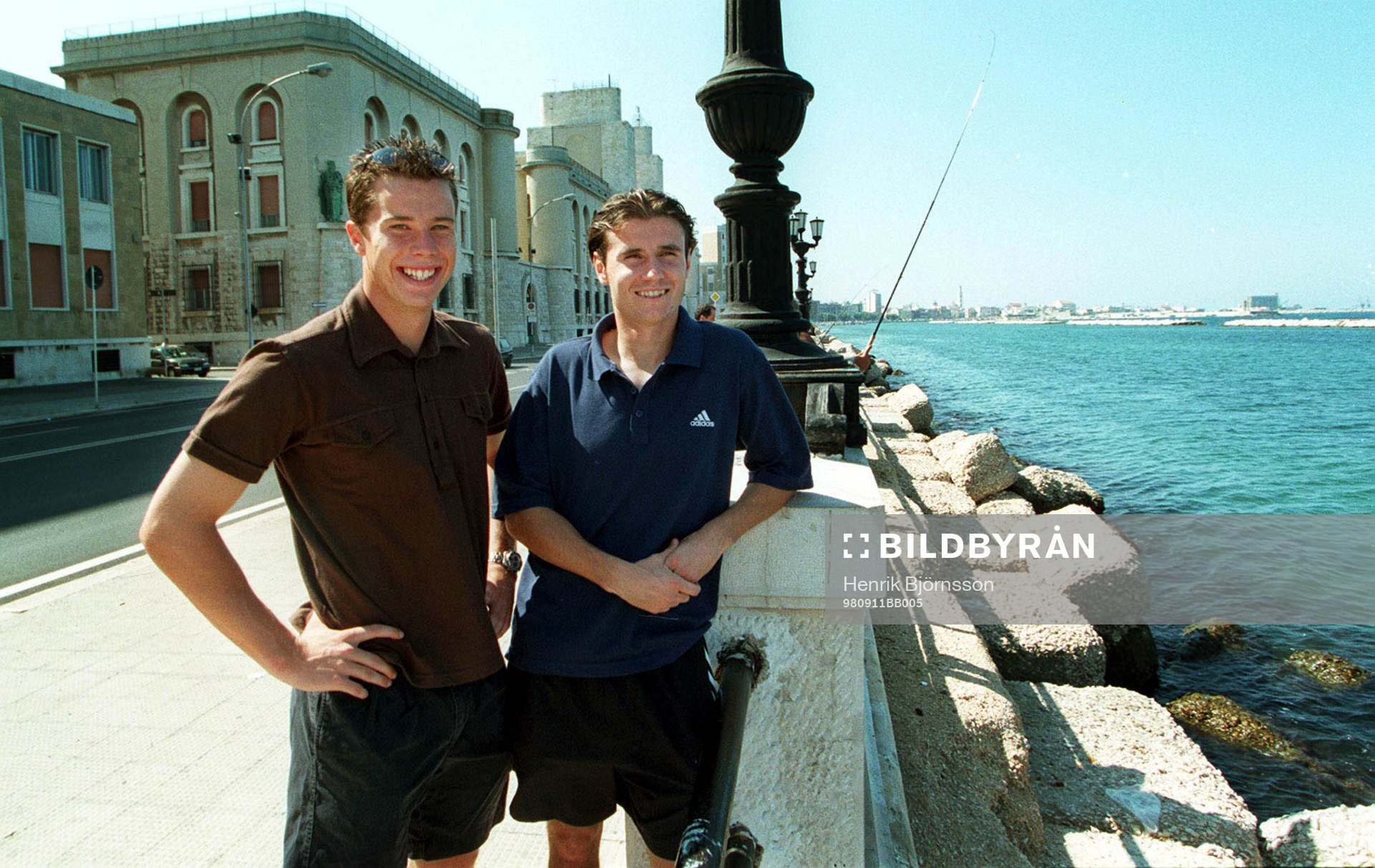 Daniel Andersson och Yksel Osmanovski i Bari