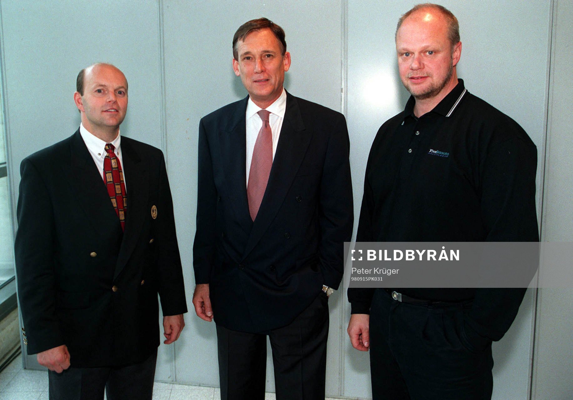 Peter Wallin, manager Sverige, Dan Hobér och Roger Melin