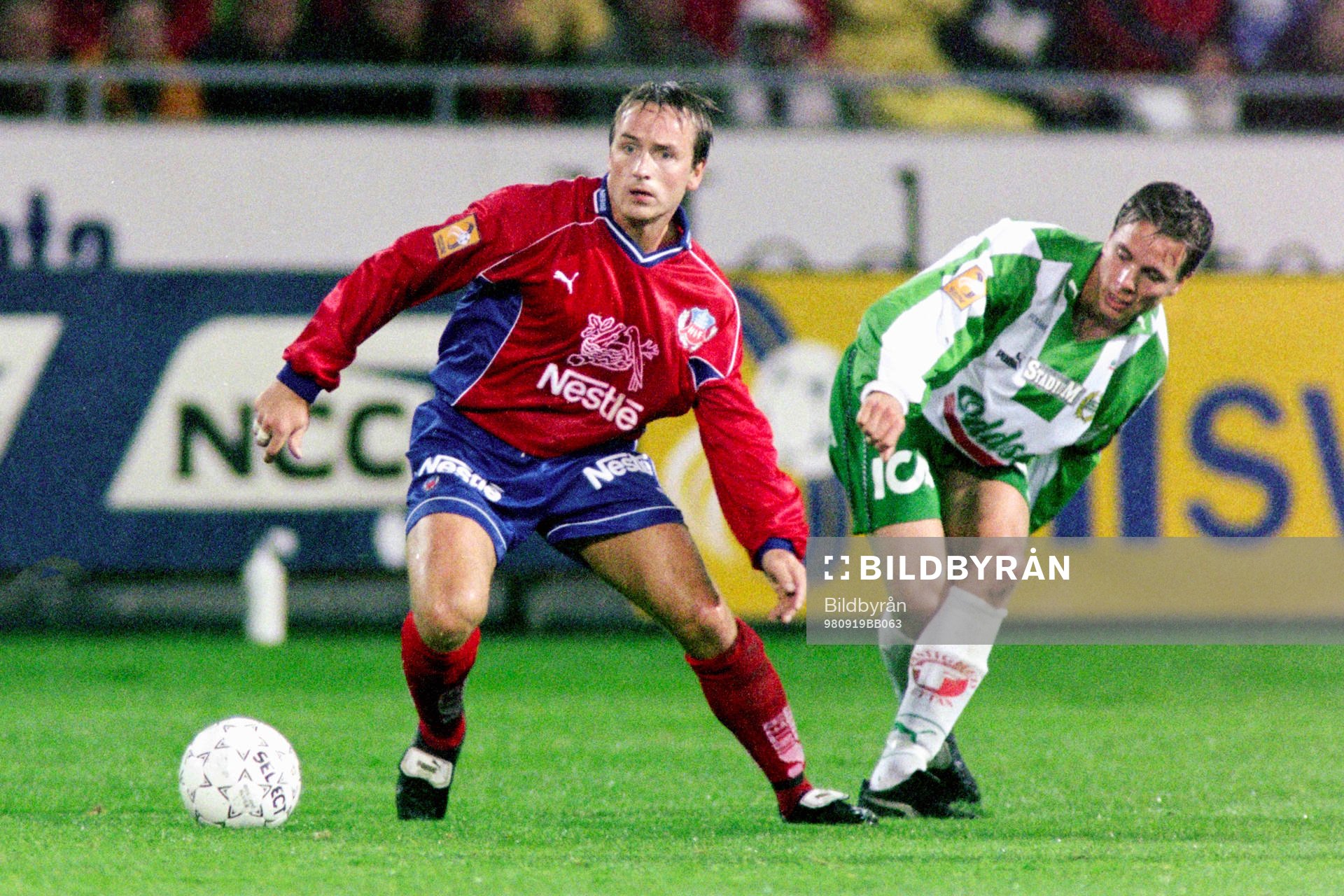 Fotboll, Allsvenskan, Helsingborg - Hammarby, 2-2: Stig Johansen, Helsingborg.