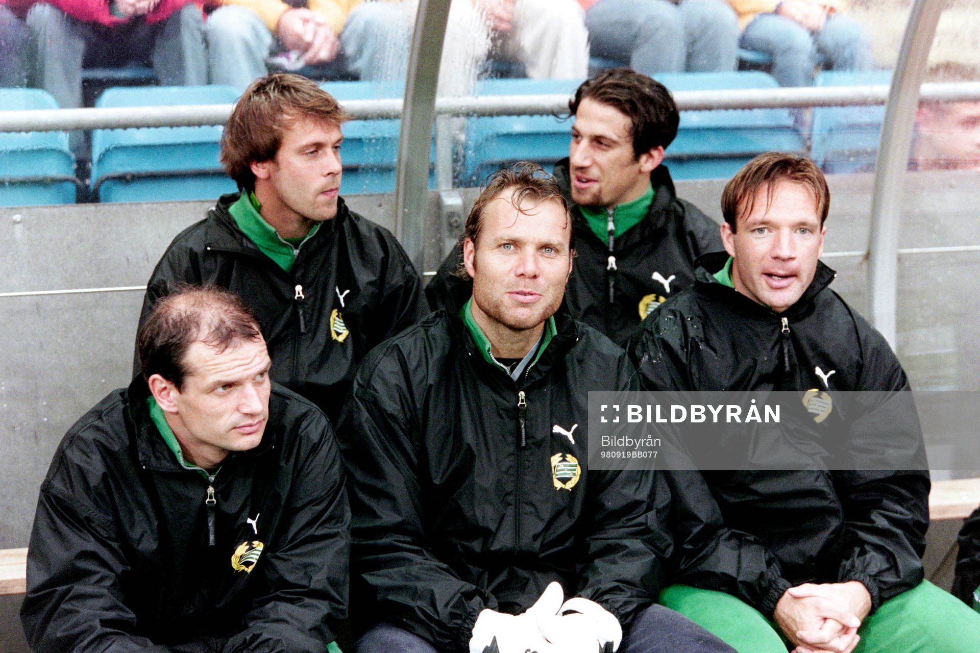 Peter Berggren, Lars Eriksson, målvakt och Kim Bergstrand,
