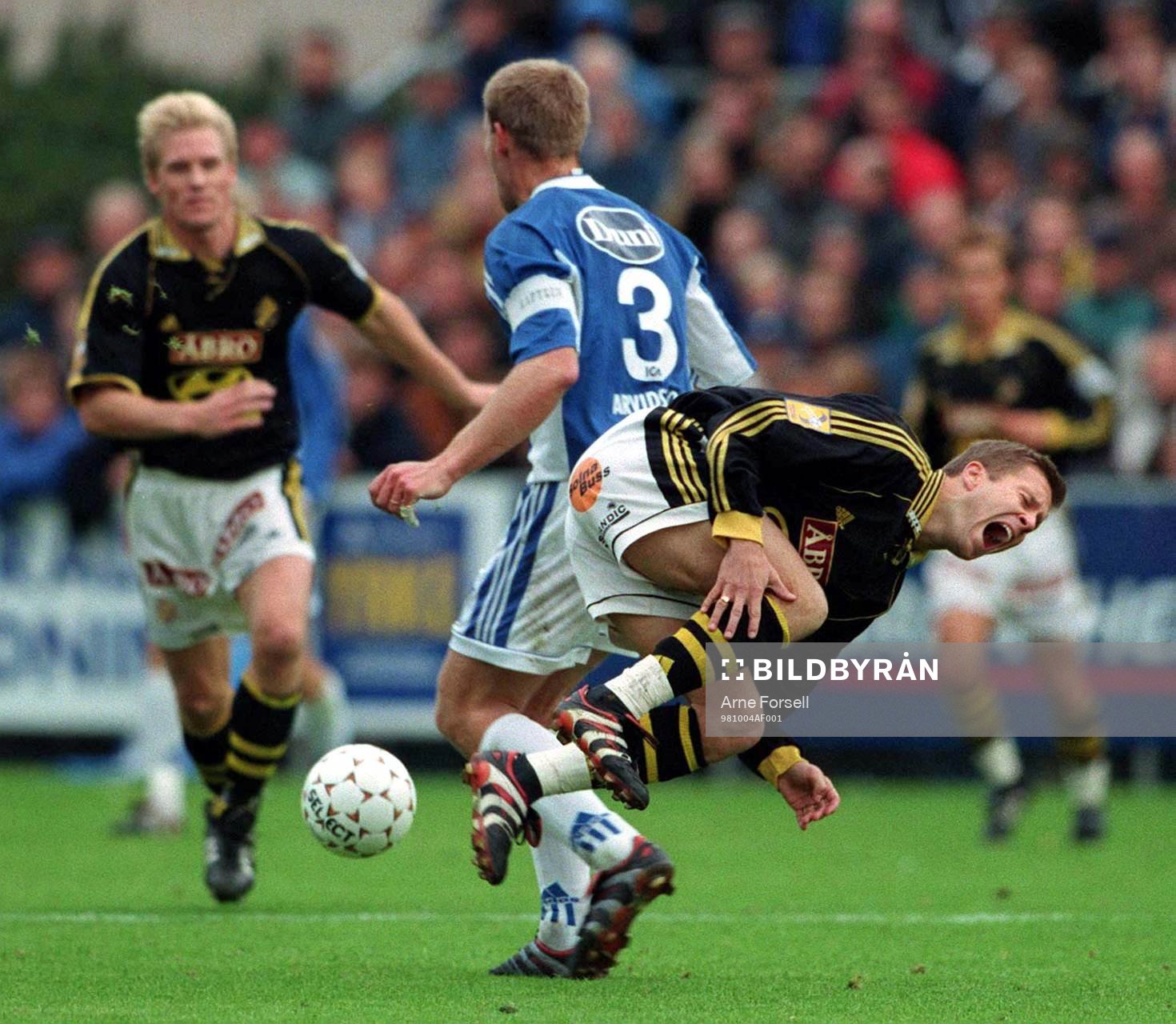 Ola Andersson, AIK blir skadad