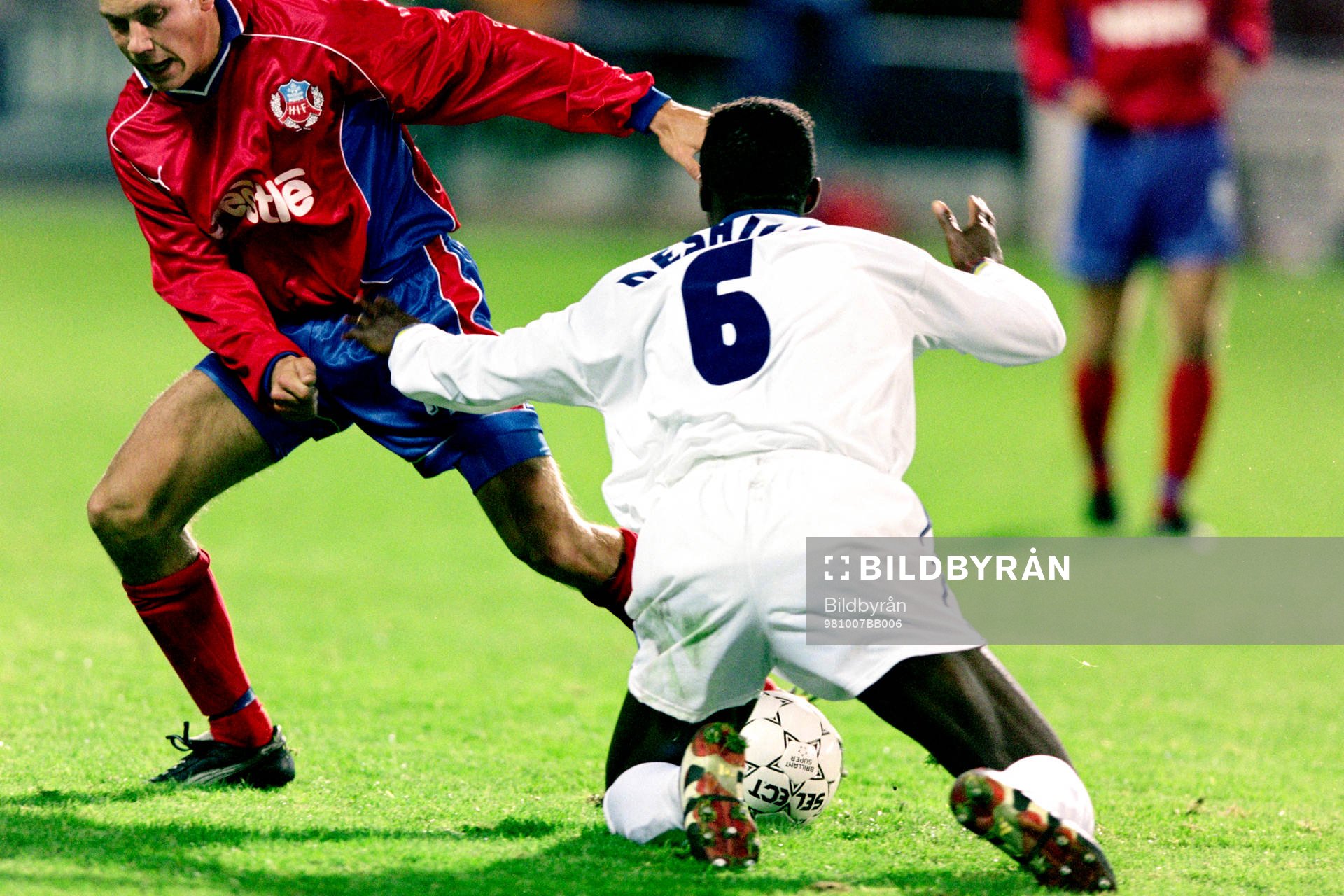 Marcus Lantz, Helsingborg och Marc Desailly, Chelsea
