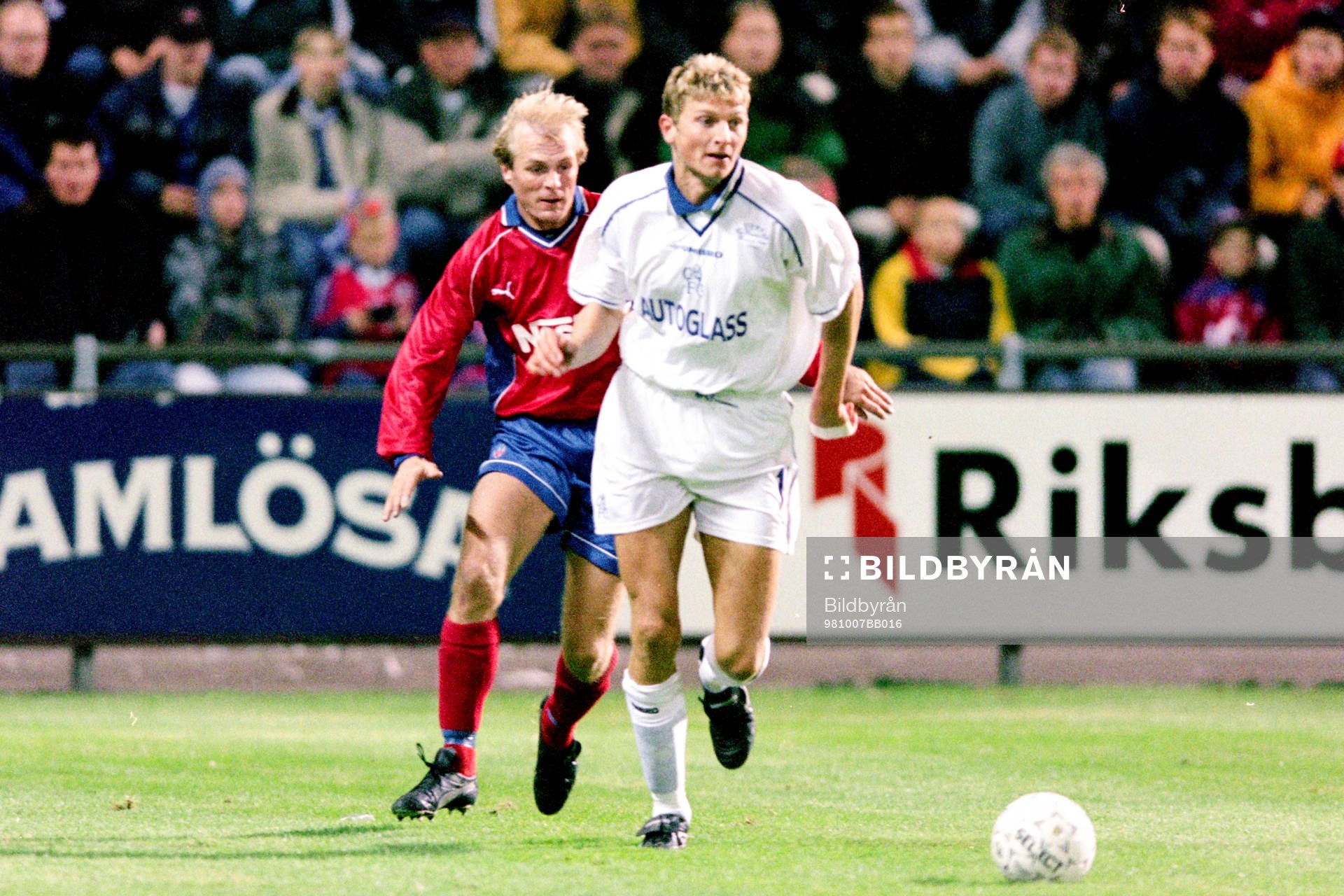 Peter Wibrån, Helsingborg i ryggen på Tore André Flo,