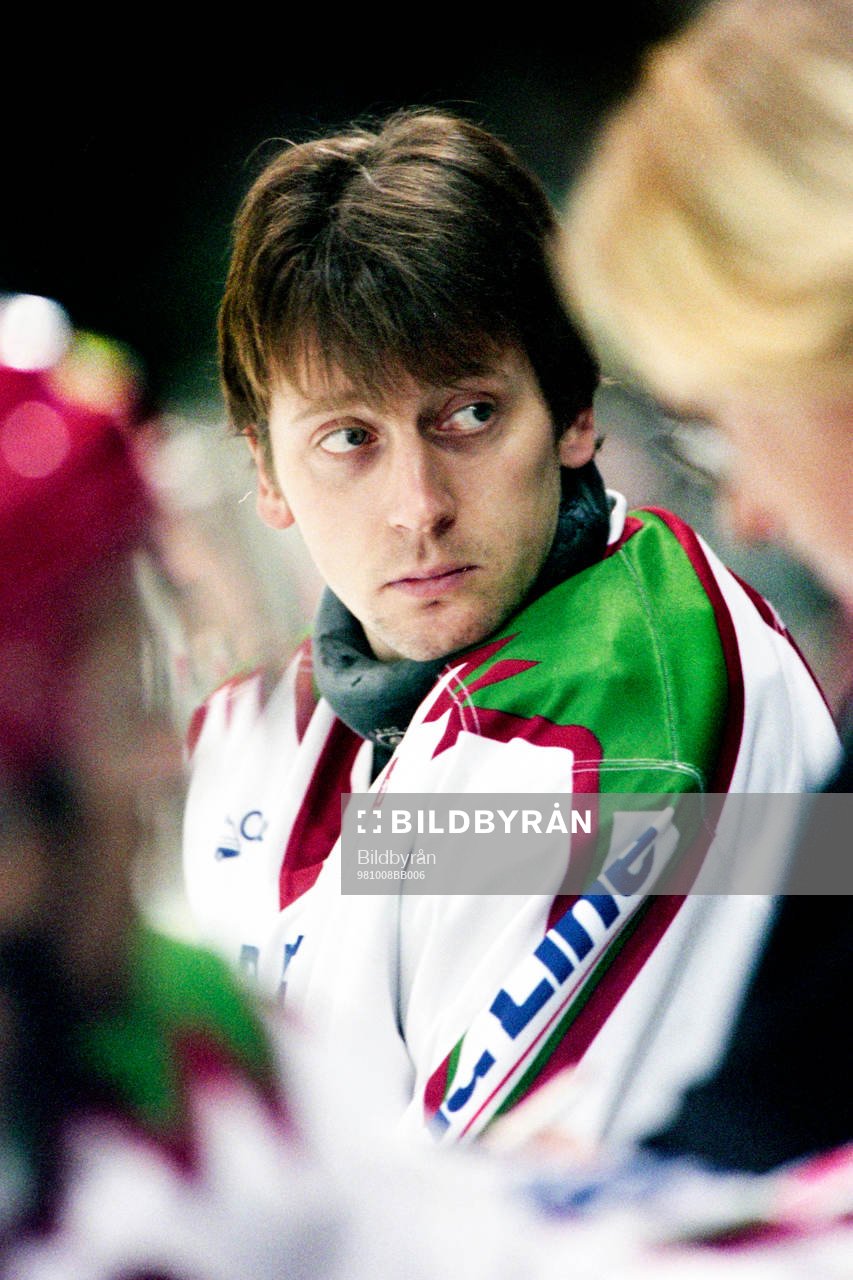 Håkan Algotsson, målvakt i Frölunda på bänken