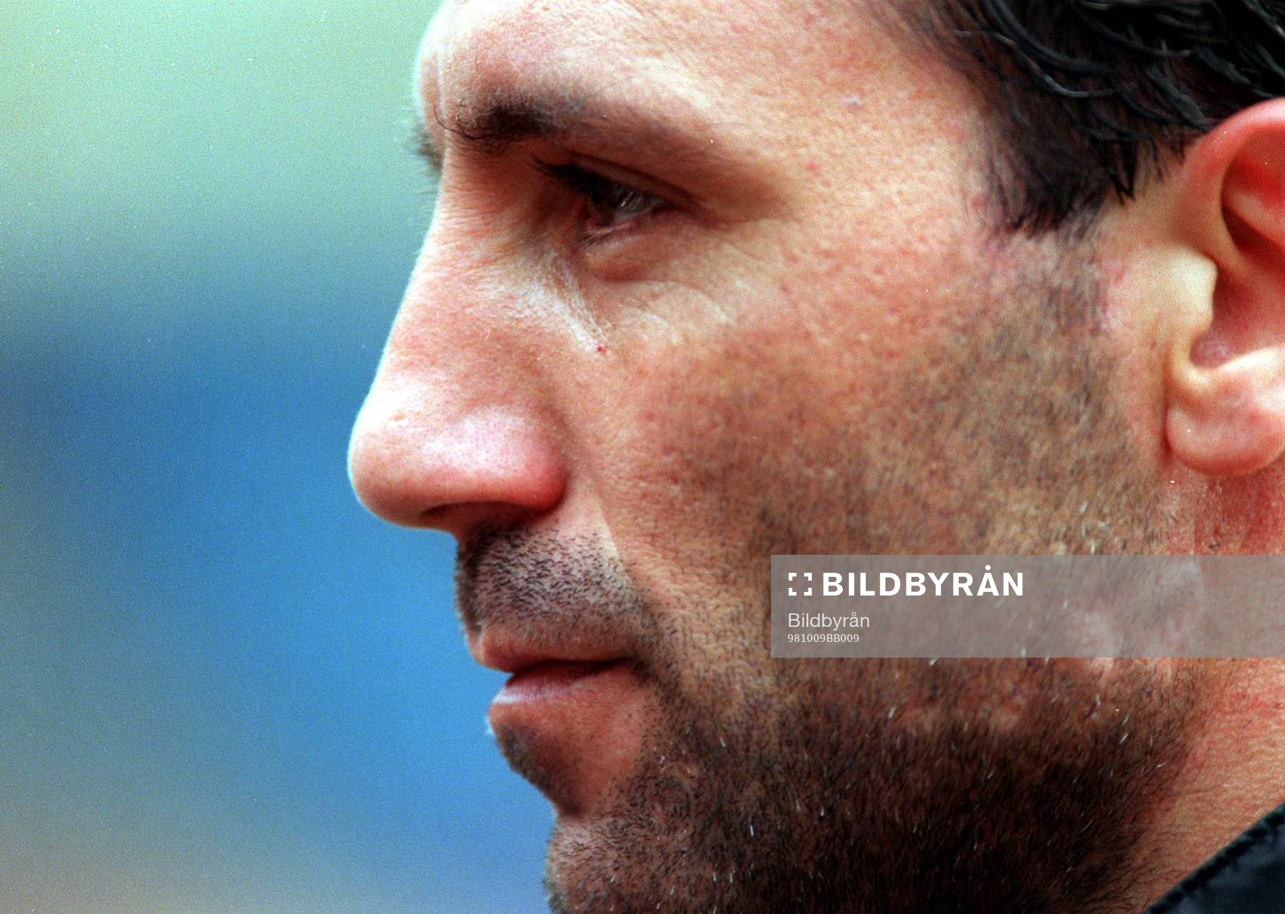 Fotboll, HRISTO STOICHKOV, BULGARIEN) TRäNAR PÅ WEMBLEY