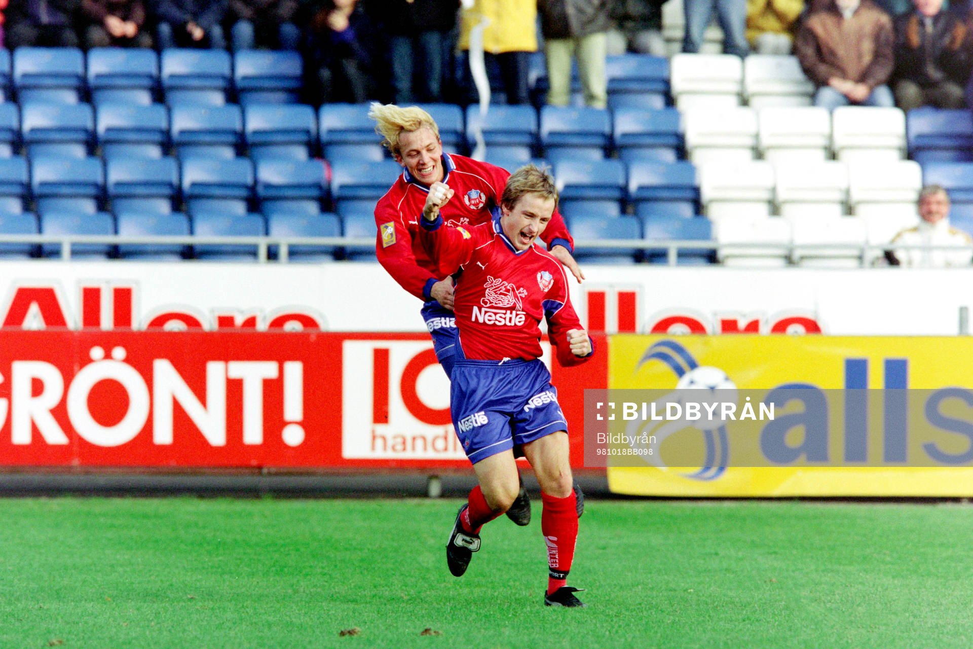 Erik Edman och Stig Johansen, Helsingborg jublar