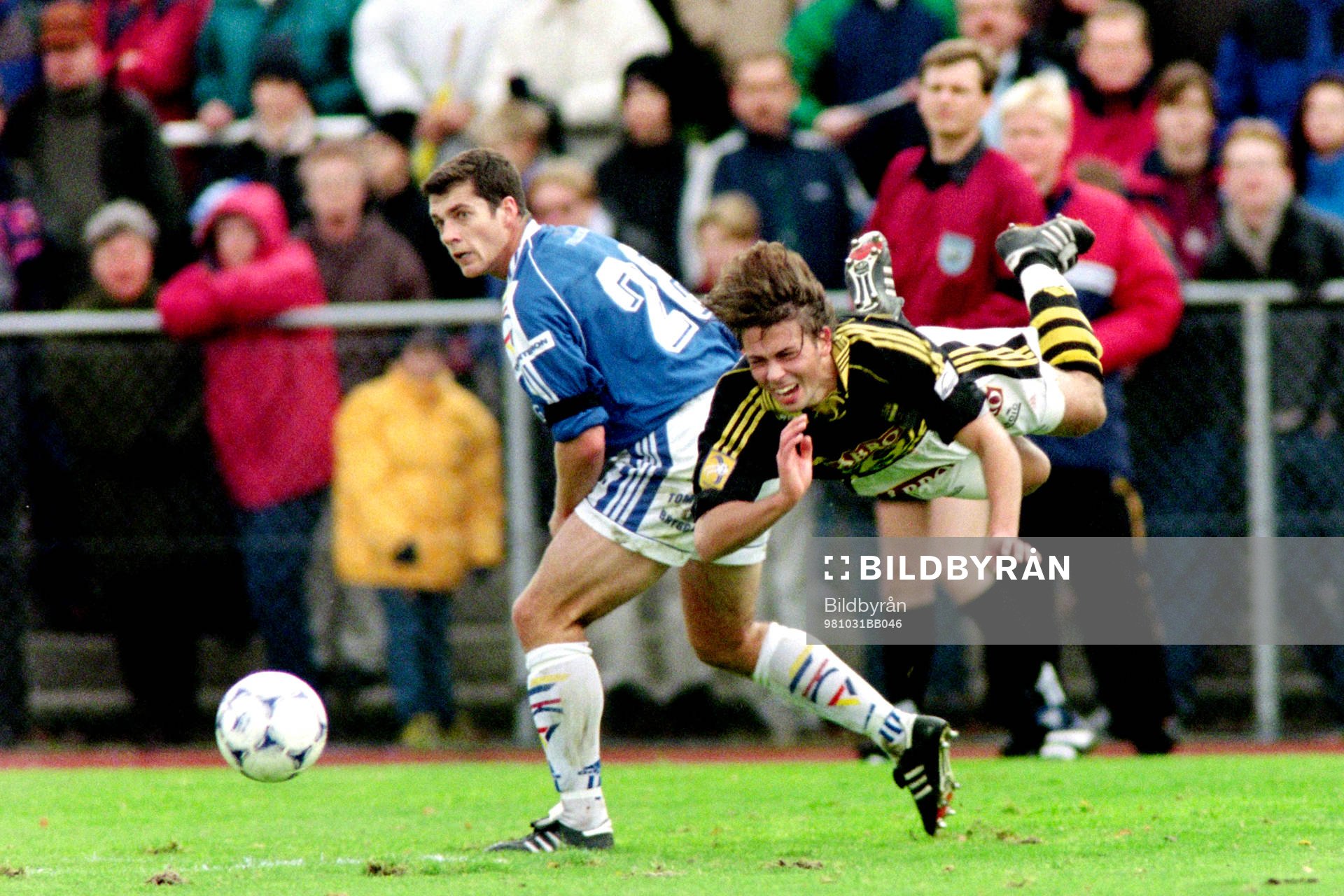 Fotboll, Allsvenskan, Trelleborg - AIK, 0-0: Stefan van Riel, Trelleborg och Alexander Östlund, AIK.