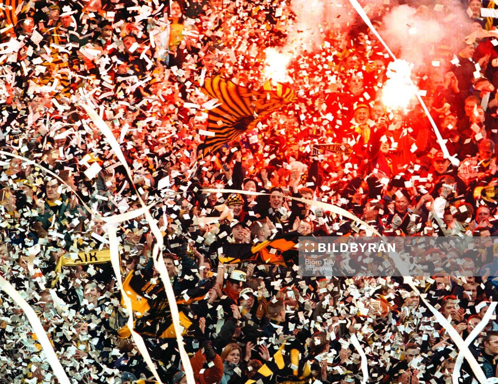 AIK svenska mästare, SM-guld, supporter