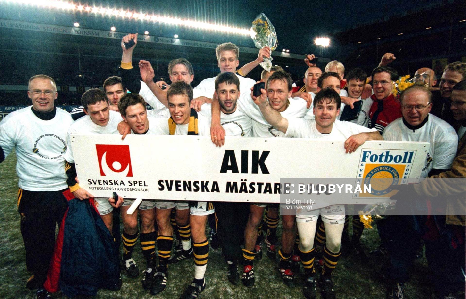 AIK svenska mästare, SM-guld