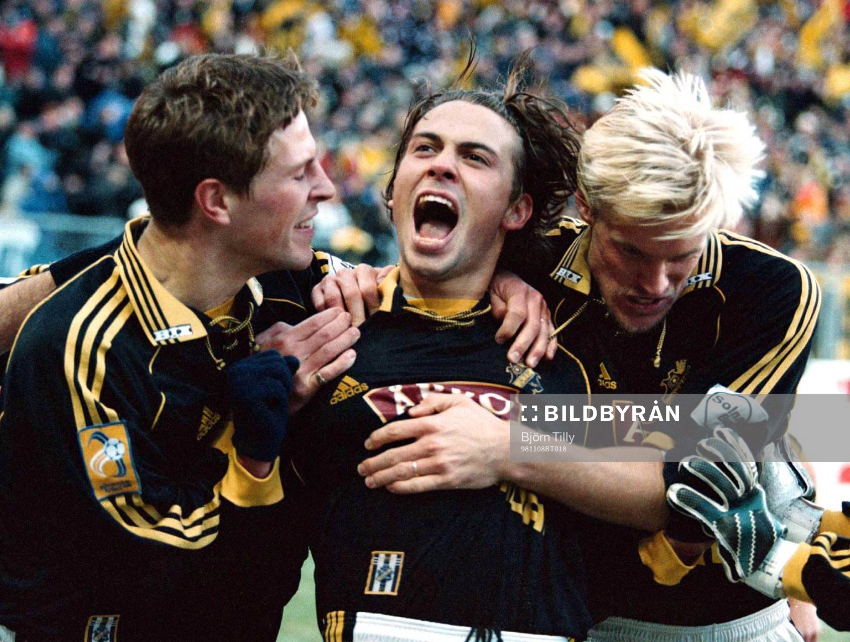 Thomas Lagerlöf, Alexander Östlund och Johan Mjällby, AIK