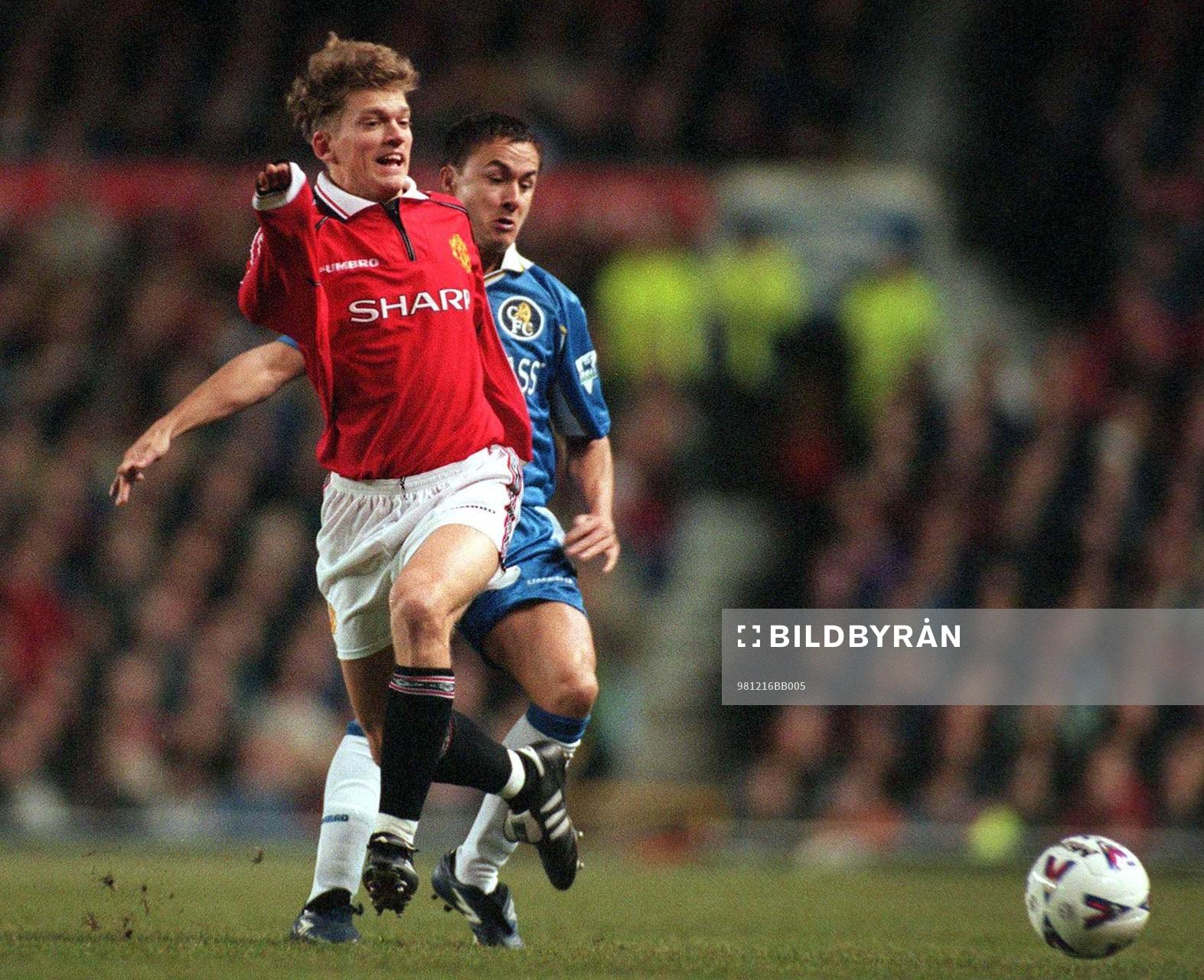 Jesper Blomqvist, Manchester U, och Dennis Wise
