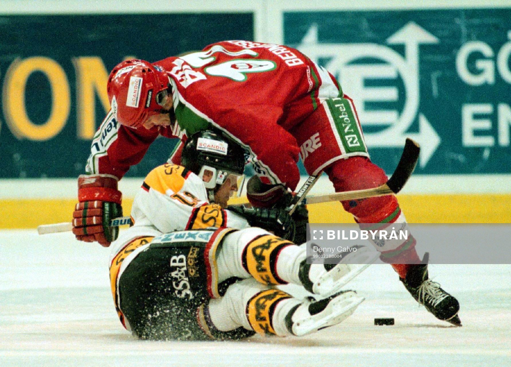 Peter Berndtsson trycker ner Thomas Berglund
