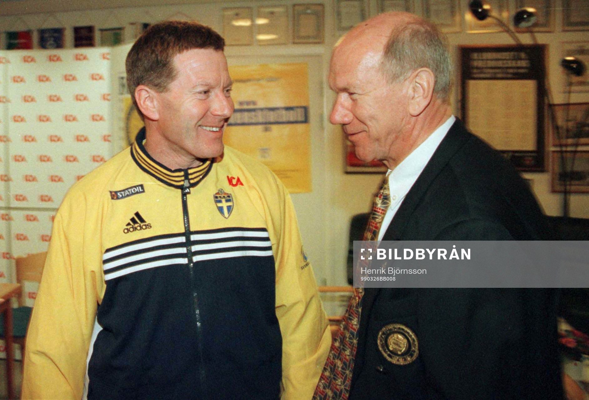Thomas Lyth, förbundskapten, och Tommy Svensson