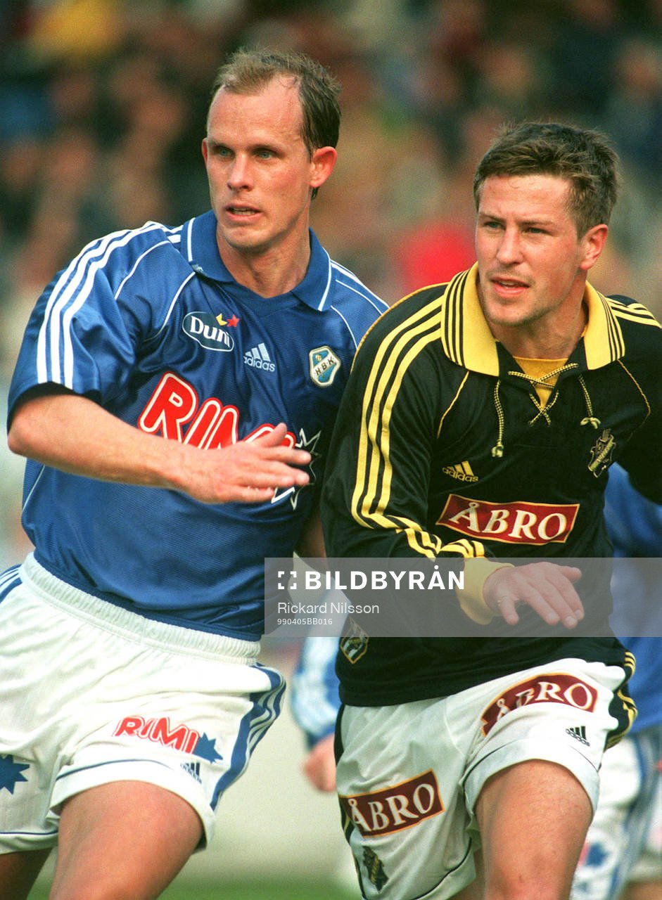 Henrik Bertilsson, Halmstad och Michael Brundin, AIK