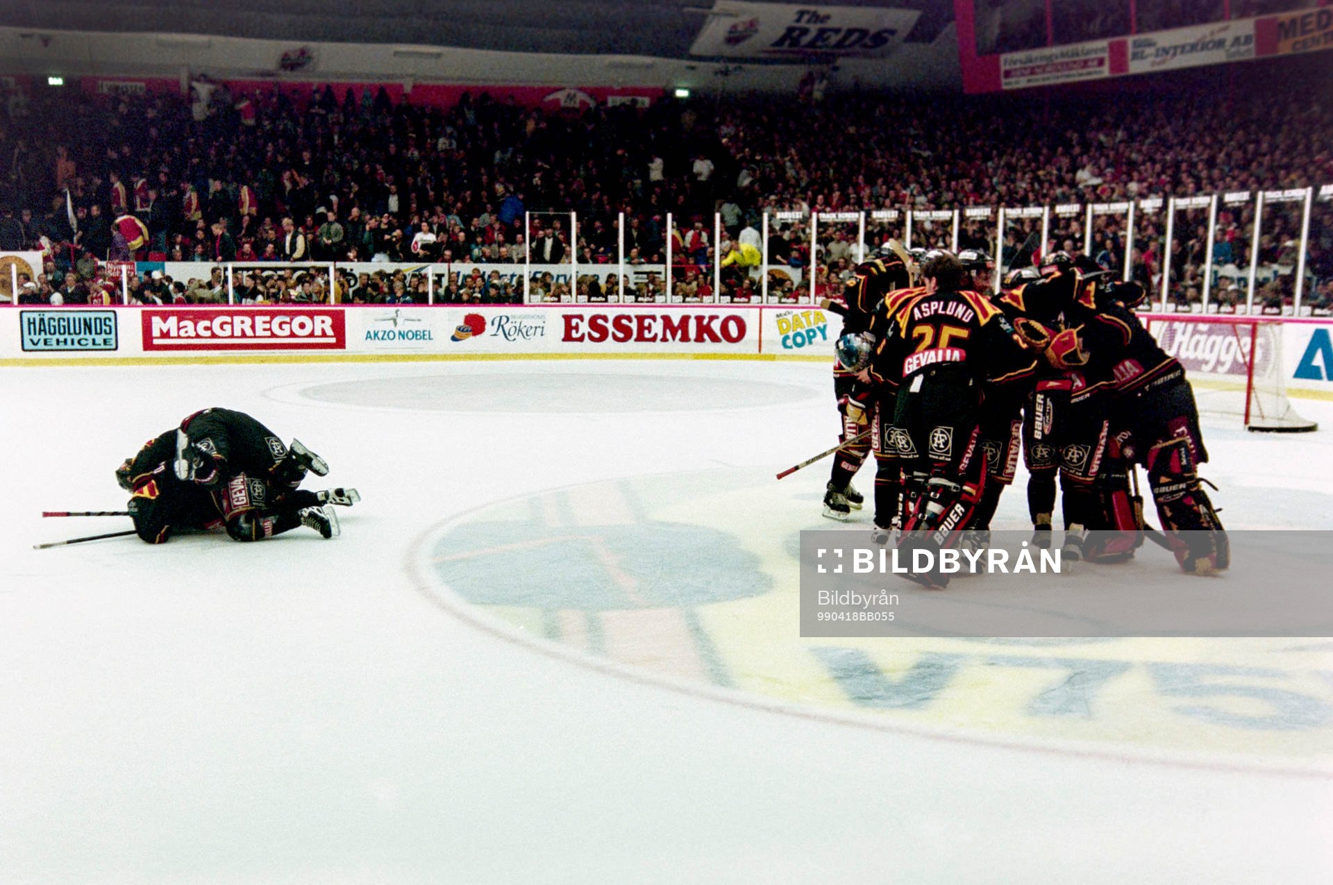 Brynäs, svenska mästare 1999. jubel