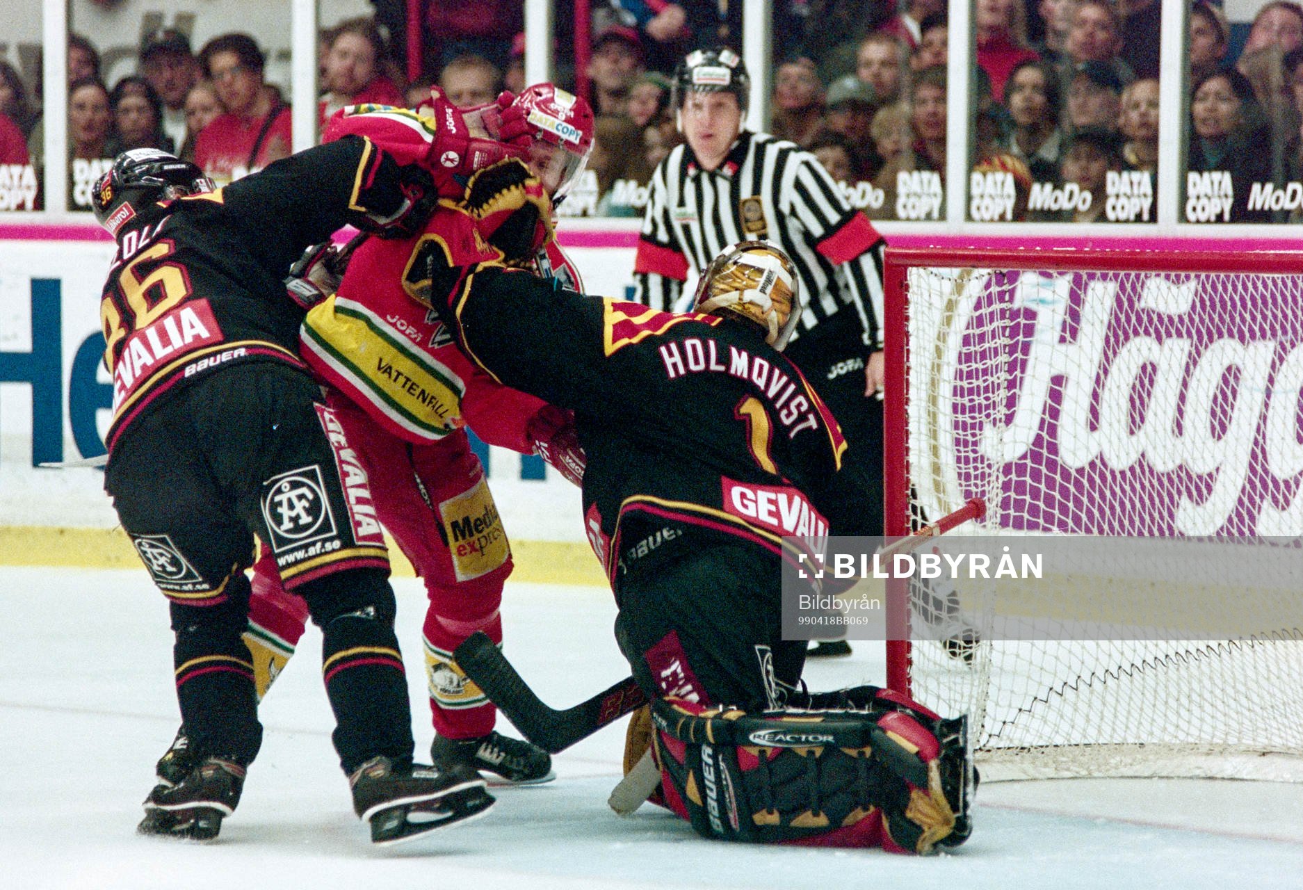 Magnus Wernblom, Modo framför brynäs målvakt Johan