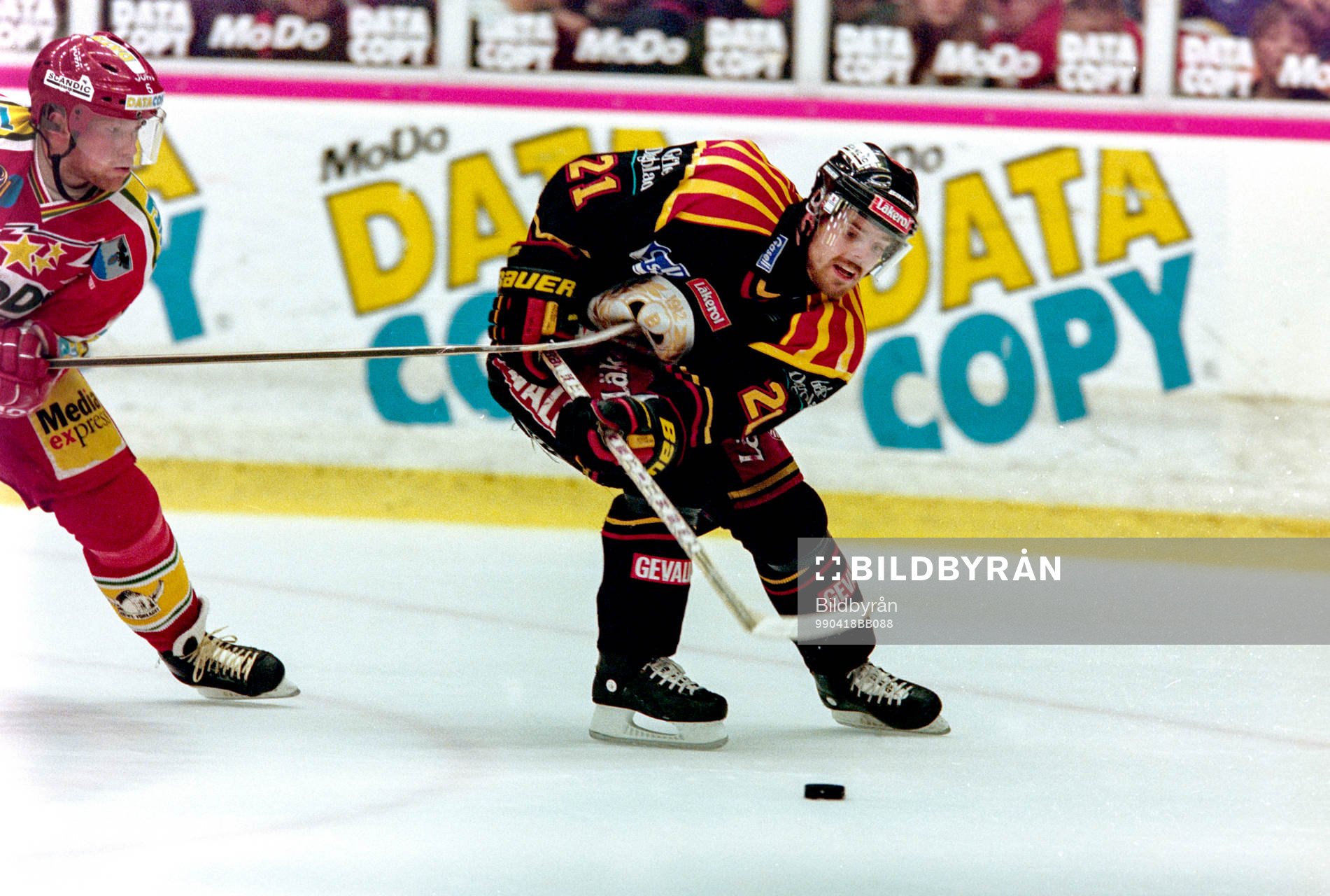 Brynäs Ove Molin med pucken