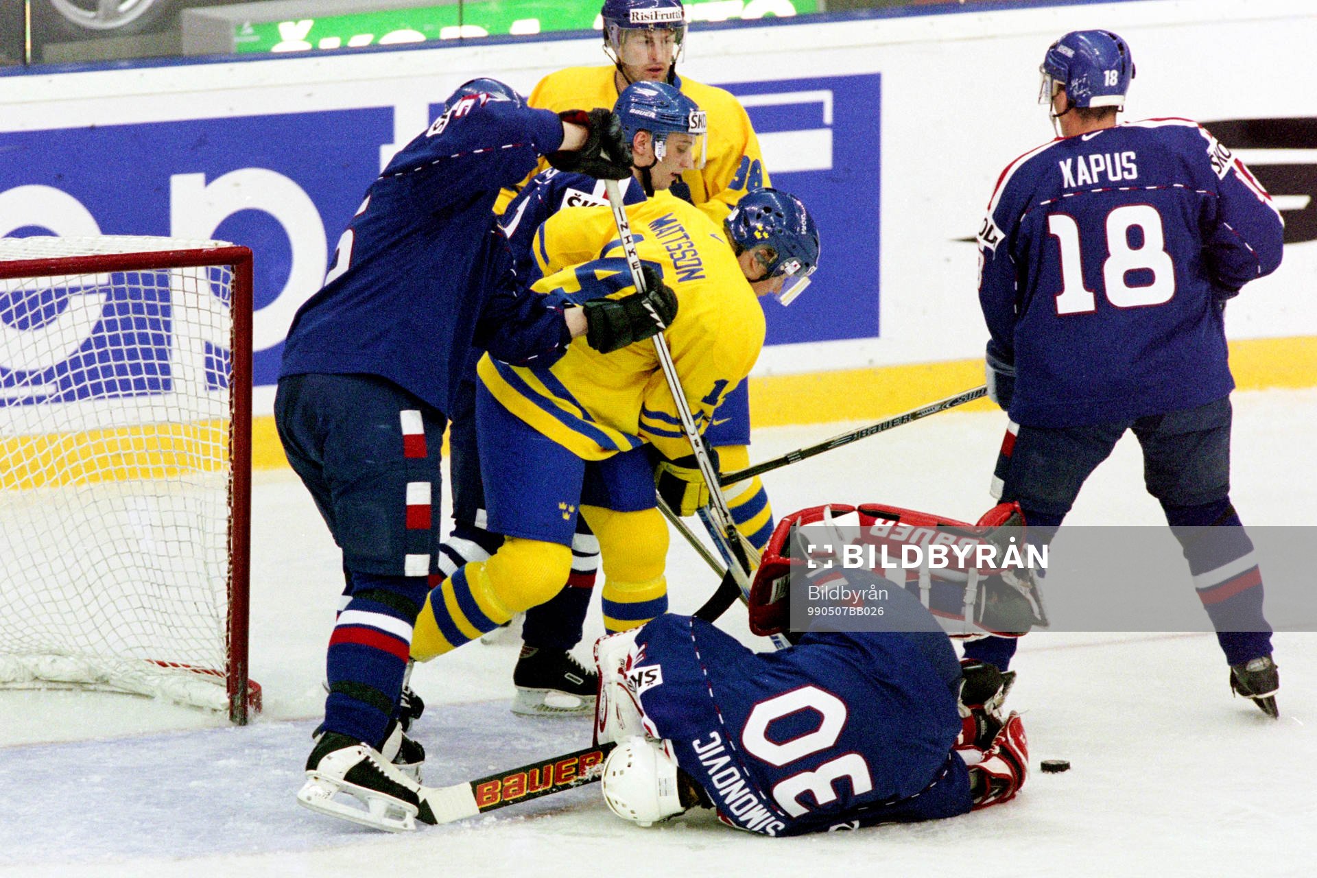 Jesper Mattsson, Sverige framför Miroslav Simonovic,